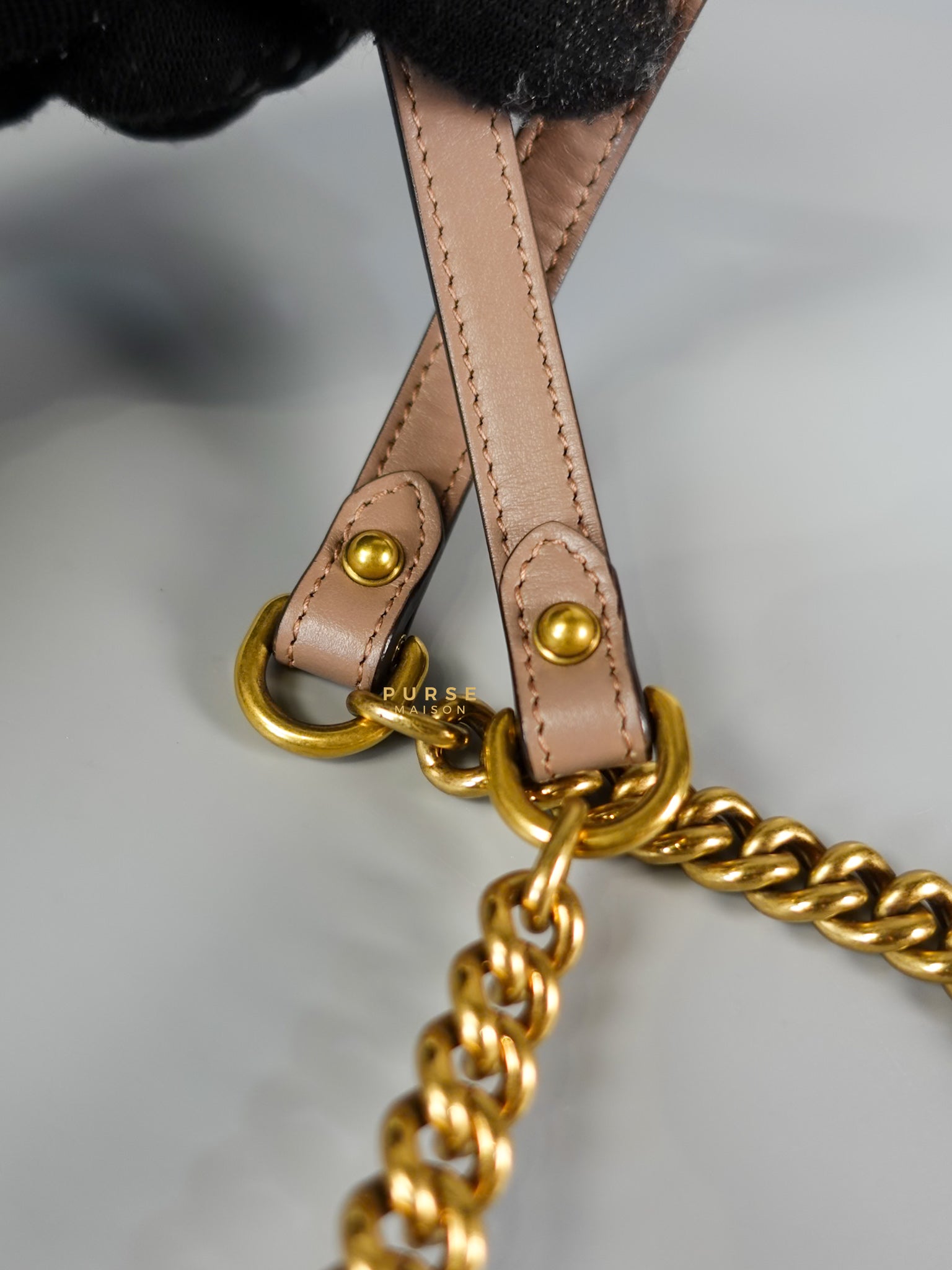 GG Small Marmont Quilted Leather in Dusty Rose | Purse Maison Luxury Bags Shop