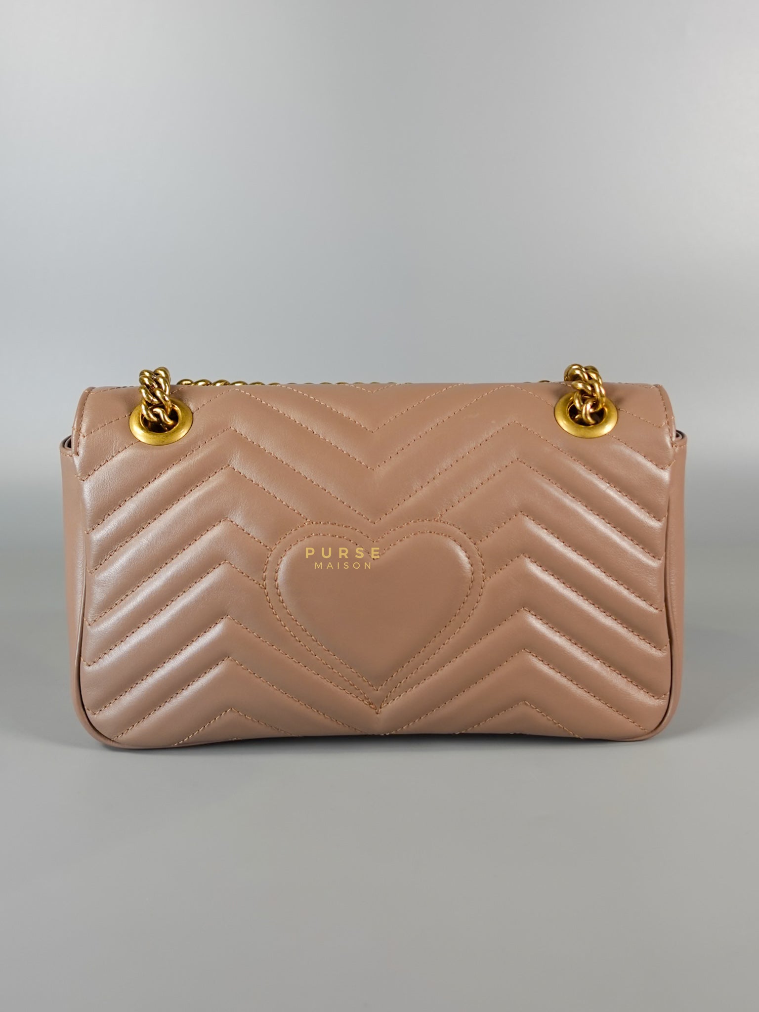 GG Small Marmont Quilted Leather in Dusty Rose | Purse Maison Luxury Bags Shop