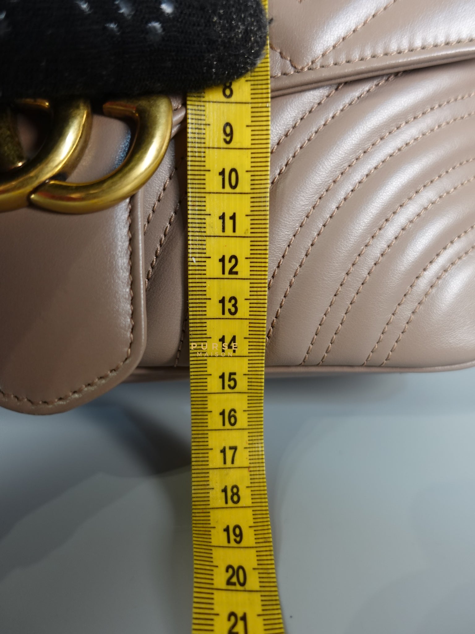 GG Small Marmont Quilted Leather in Dusty Rose | Purse Maison Luxury Bags Shop