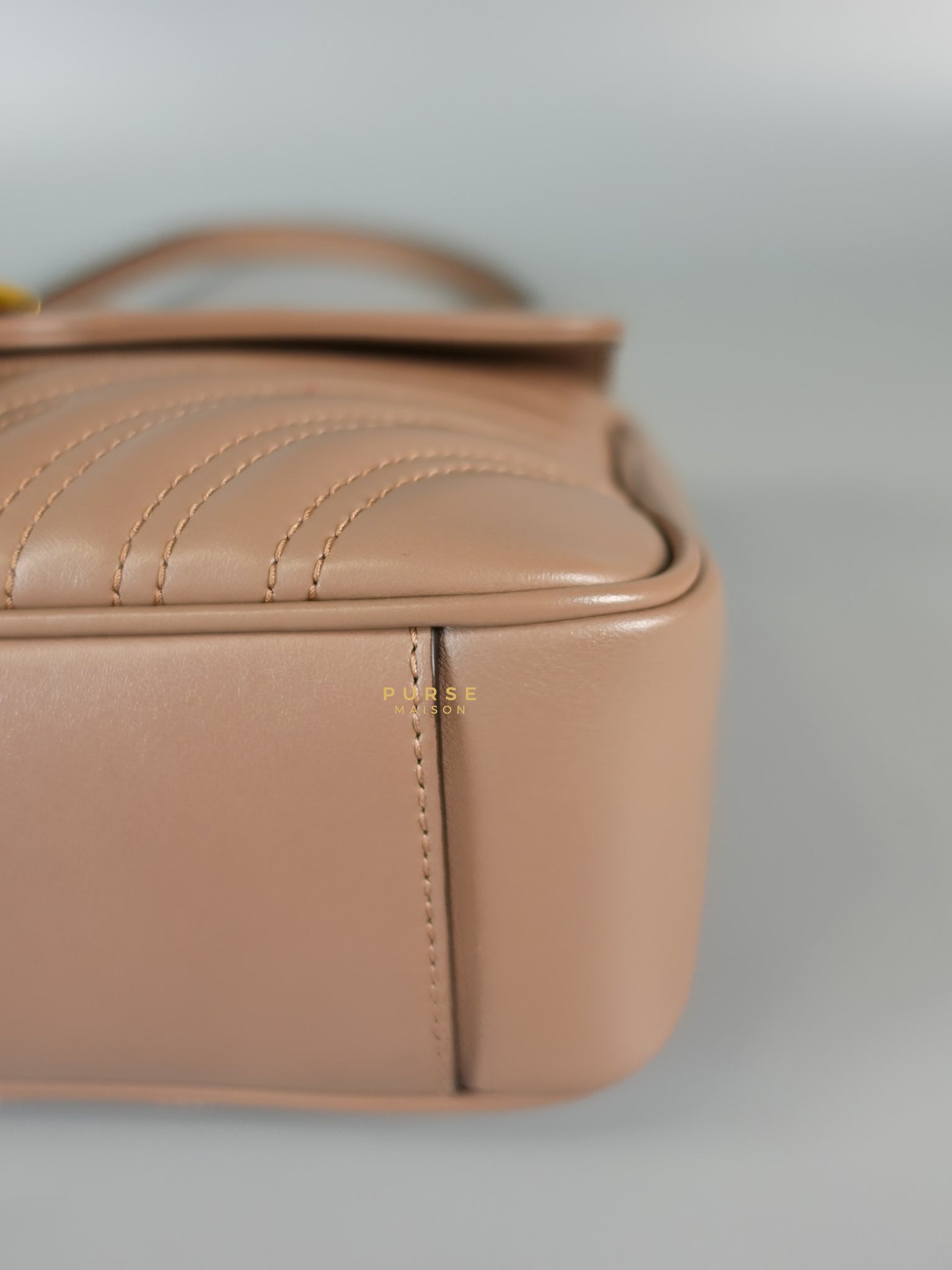 GG Small Marmont Quilted Leather in Dusty Rose | Purse Maison Luxury Bags Shop