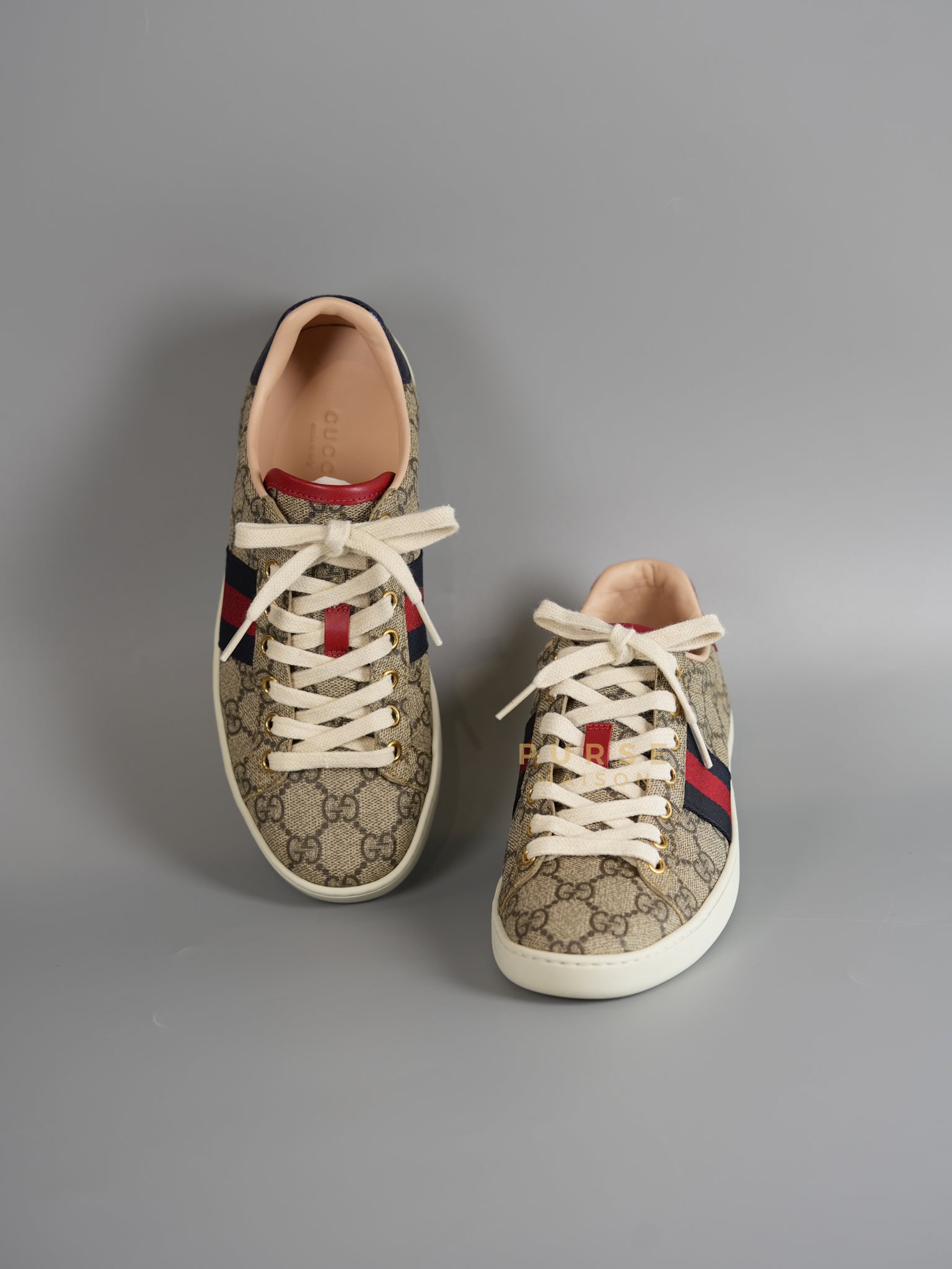 GG Supreme Ace Beige Sneakers Size 35 (23.5cm) | Purse Maison Luxury Bags Shop