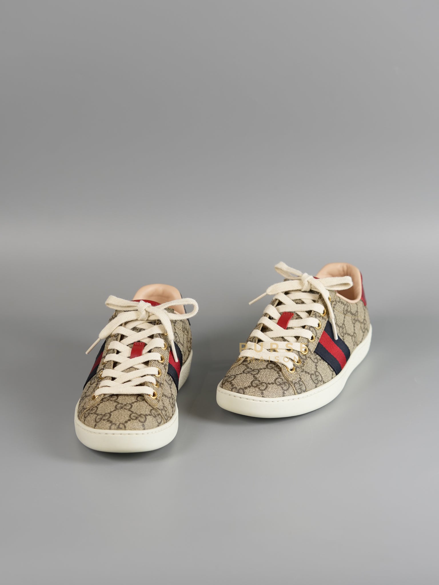 GG Supreme Ace Beige Sneakers Size 35 (23.5cm) | Purse Maison Luxury Bags Shop