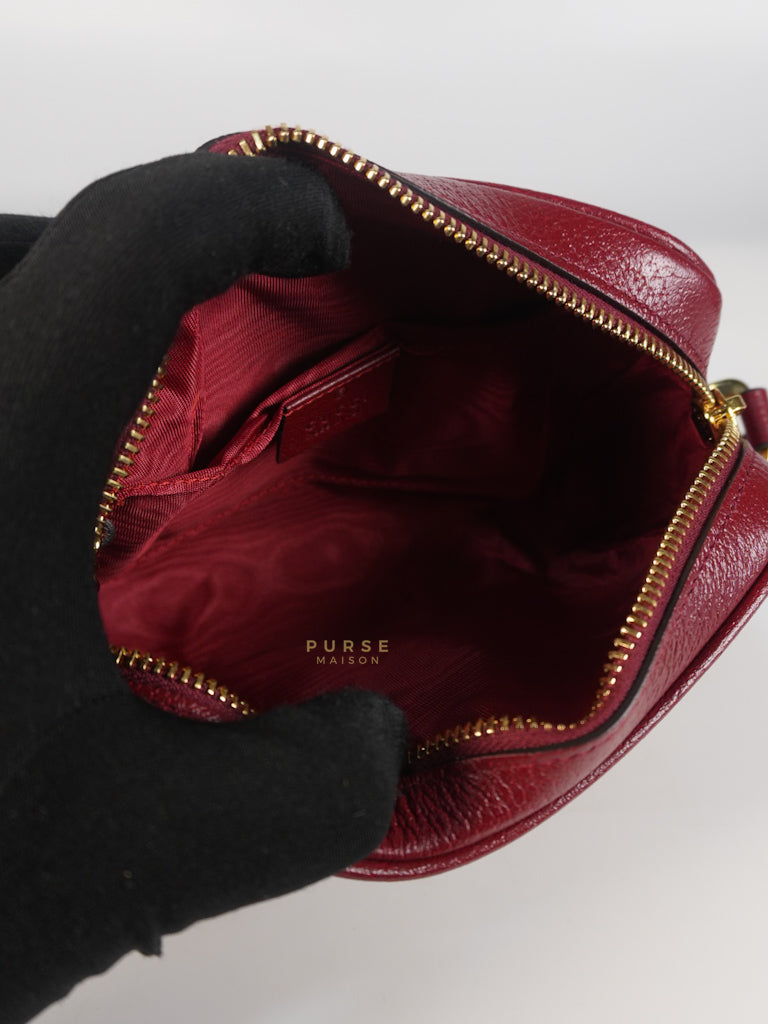 GG Supreme Crossbody Bag in Red GG Straw Effect | Purse Maison Luxury Bags Shop