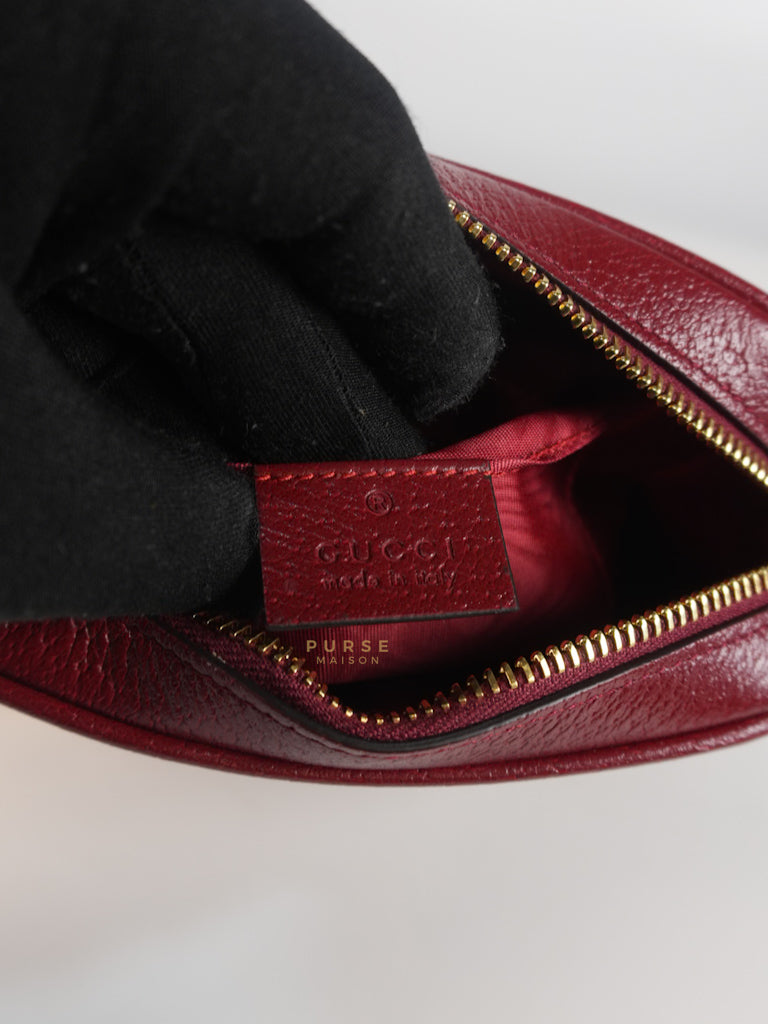 GG Supreme Crossbody Bag in Red GG Straw Effect | Purse Maison Luxury Bags Shop