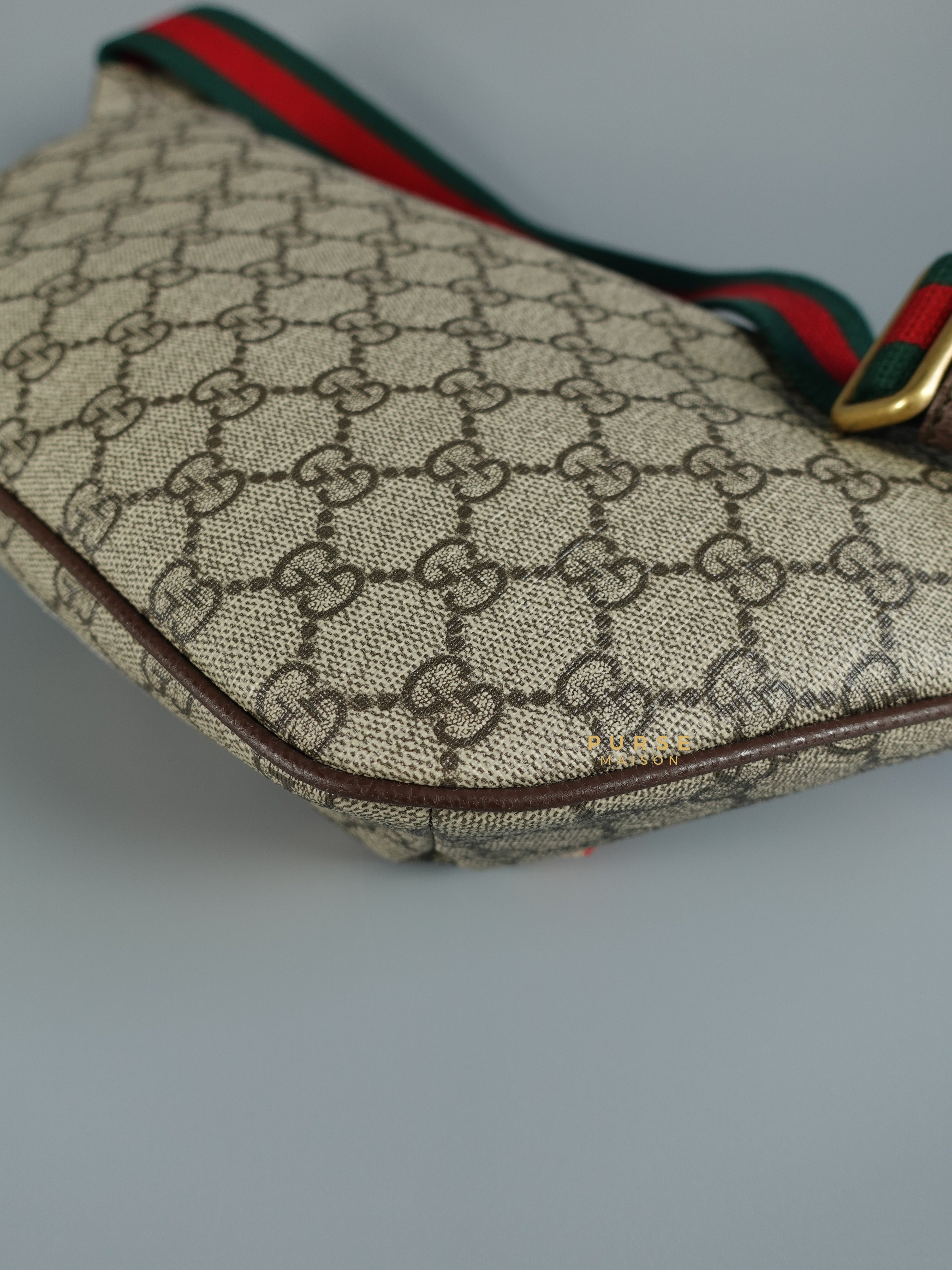 GUCCI Ophidia Mini Leather-Trimmed Monogrammed Coated-Canvas Messenger Bag  for Men | MR PORTER