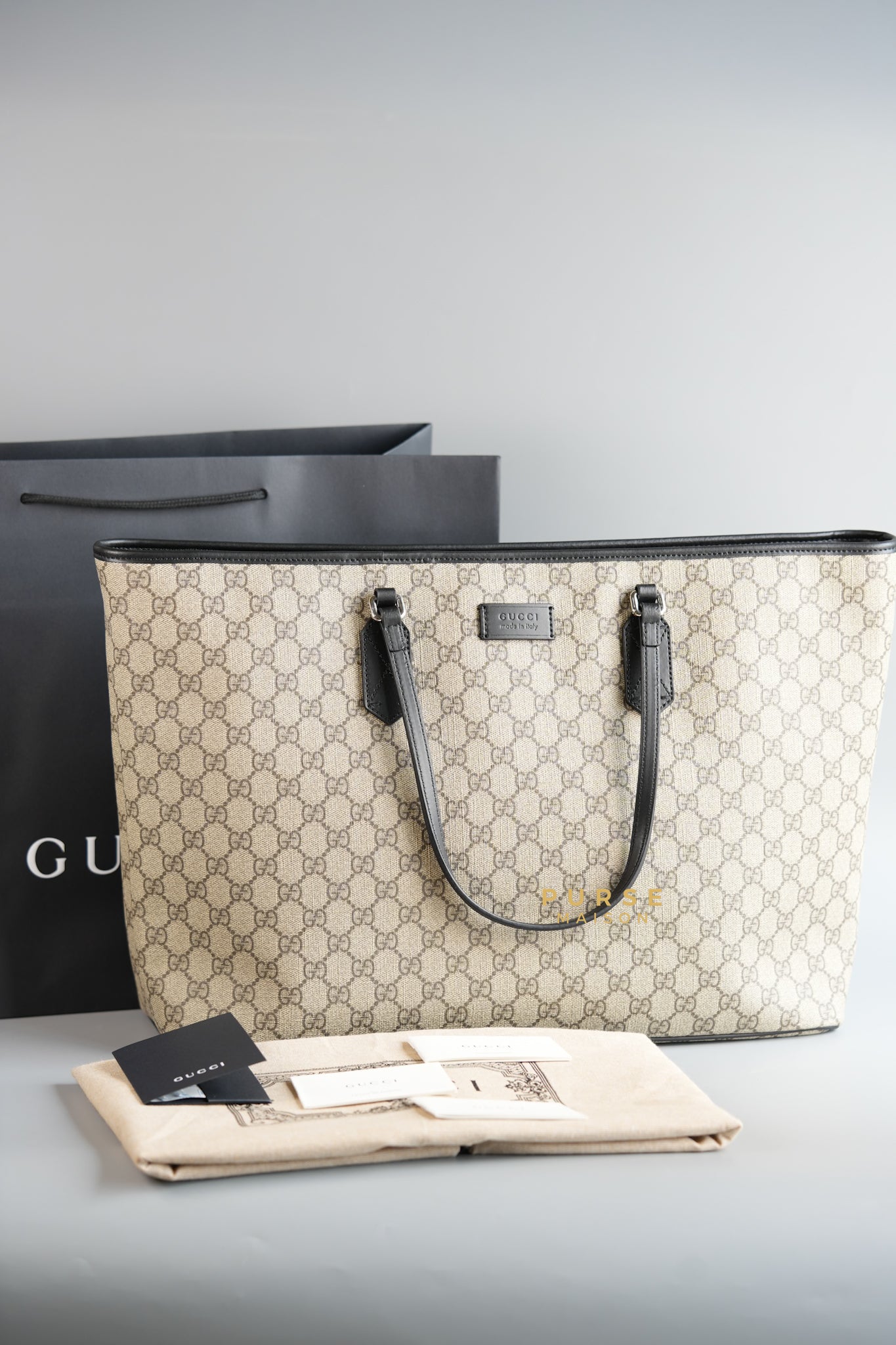 GG Supreme Zipped Tote Bag | Purse Maison Luxury Bags Shop