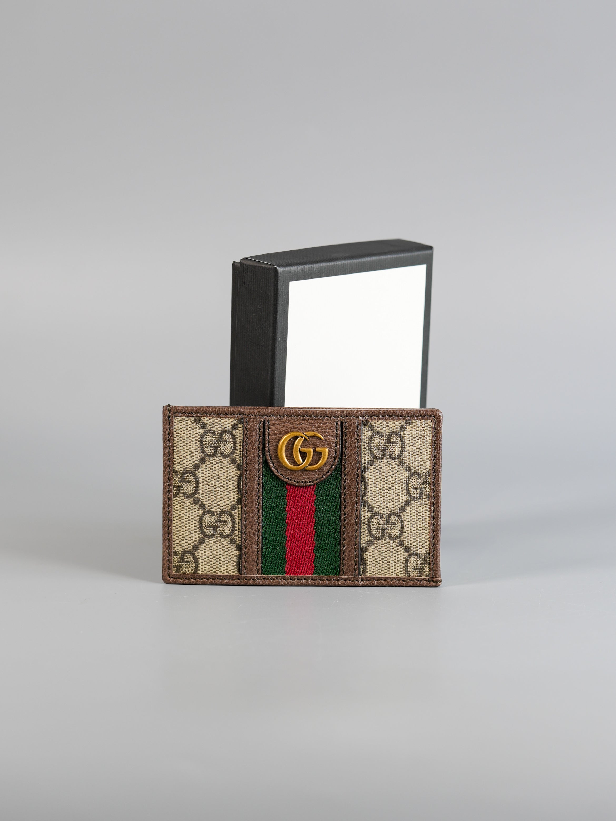 GG Web Canvas Card Holder Wallet | Purse Maison Luxury Bags Shop