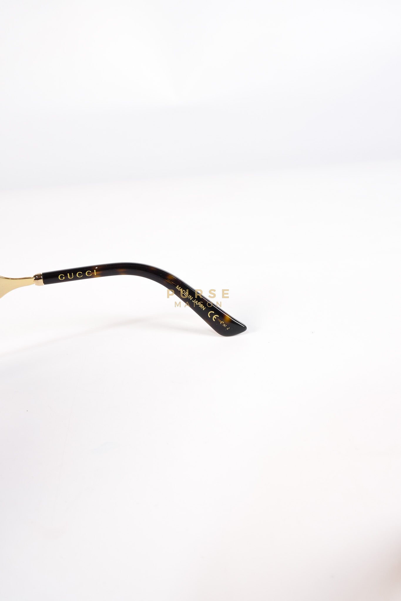 GG0076SK Tortoise Oversize Round Sunglasses in Black/Brown | Purse Maison Luxury Bags Shop