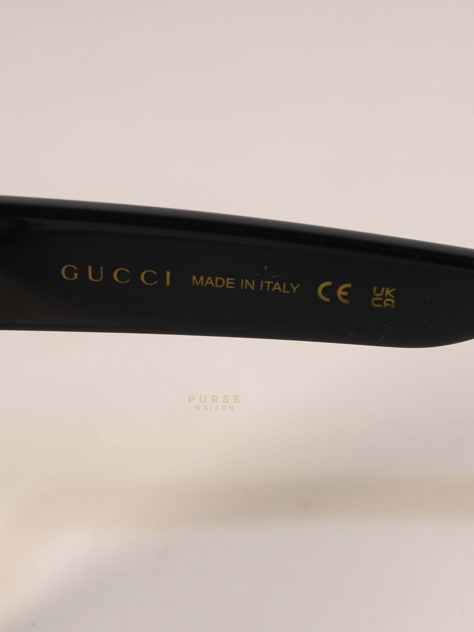 GG0459S Oversized Sunglasses in Black | Purse Maison Luxury Bags Shop