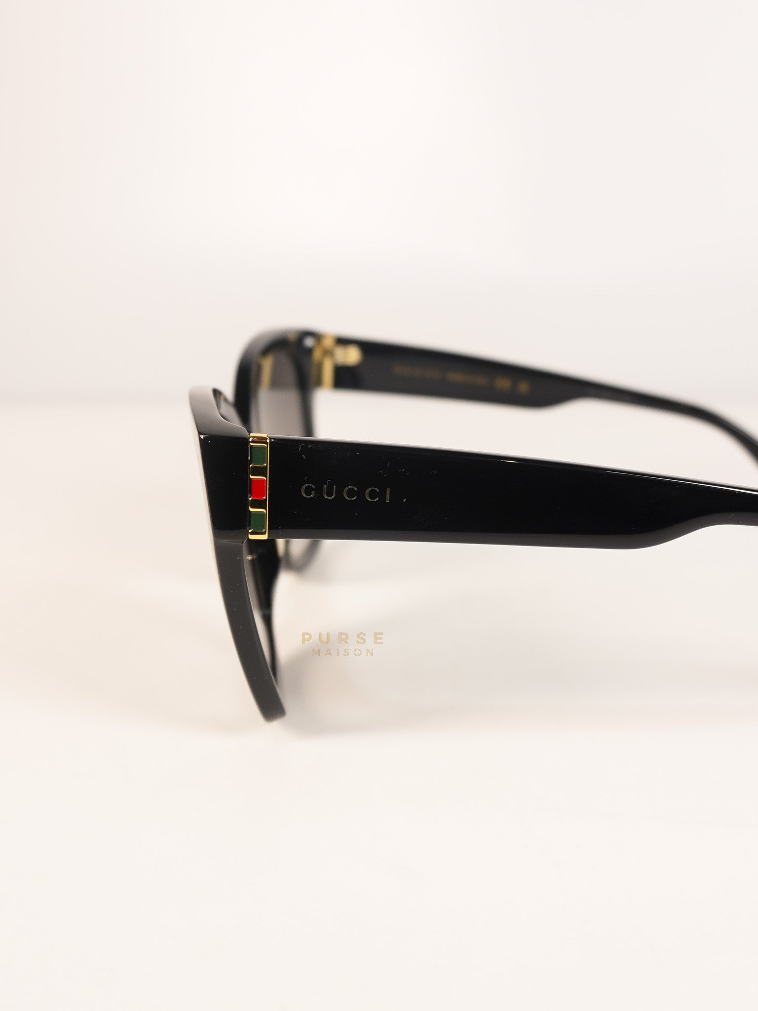 GG0459S Oversized Sunglasses in Black | Purse Maison Luxury Bags Shop