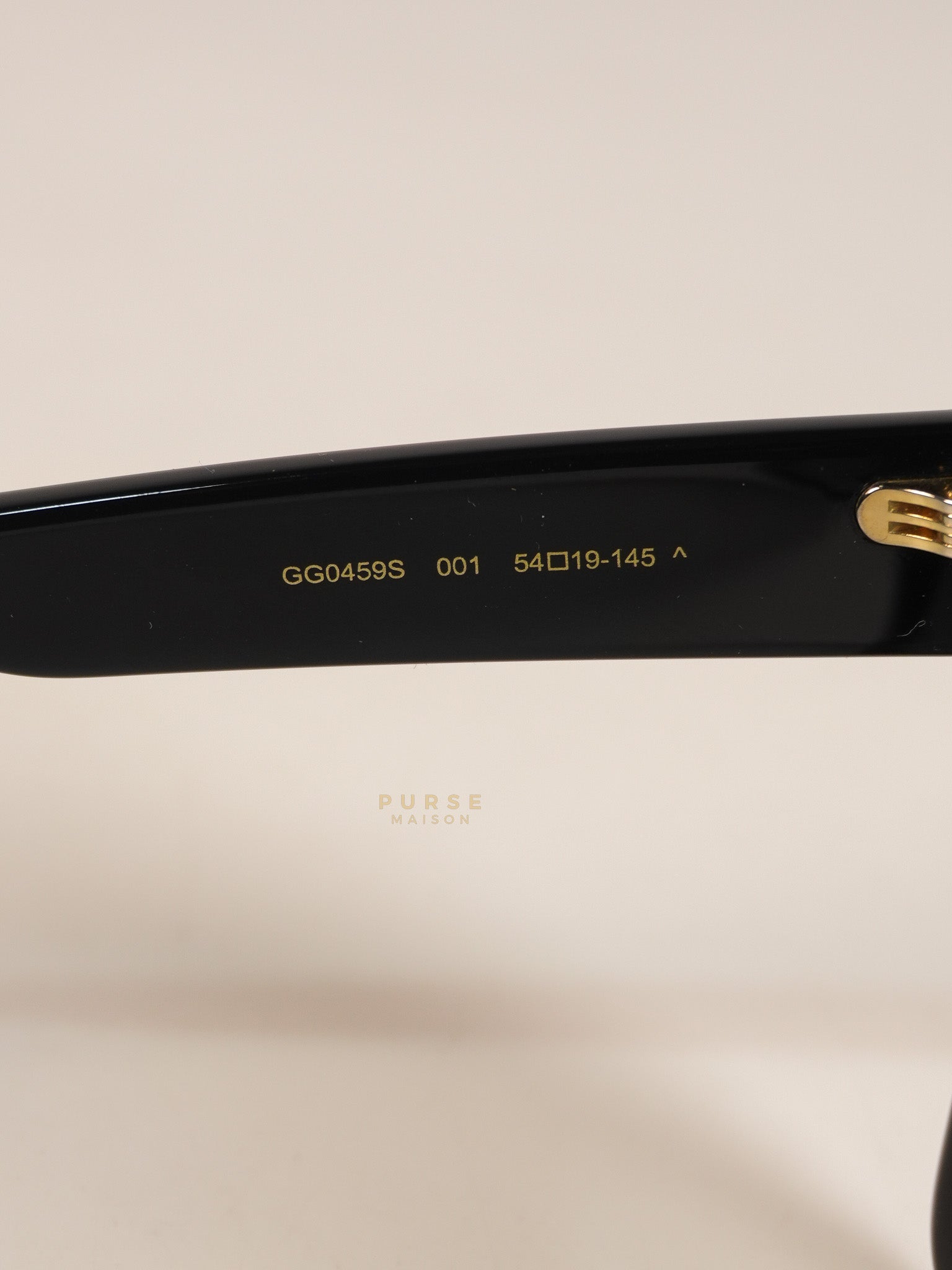 GG0459S Oversized Sunglasses in Black | Purse Maison Luxury Bags Shop