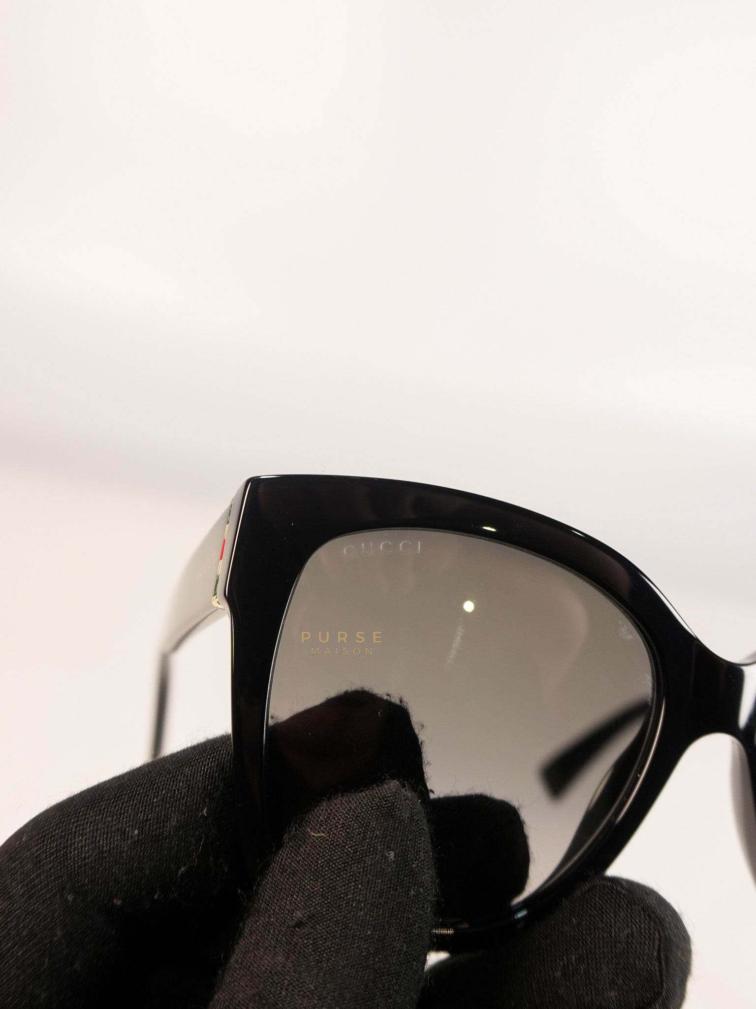 GG0459S Oversized Sunglasses in Black | Purse Maison Luxury Bags Shop