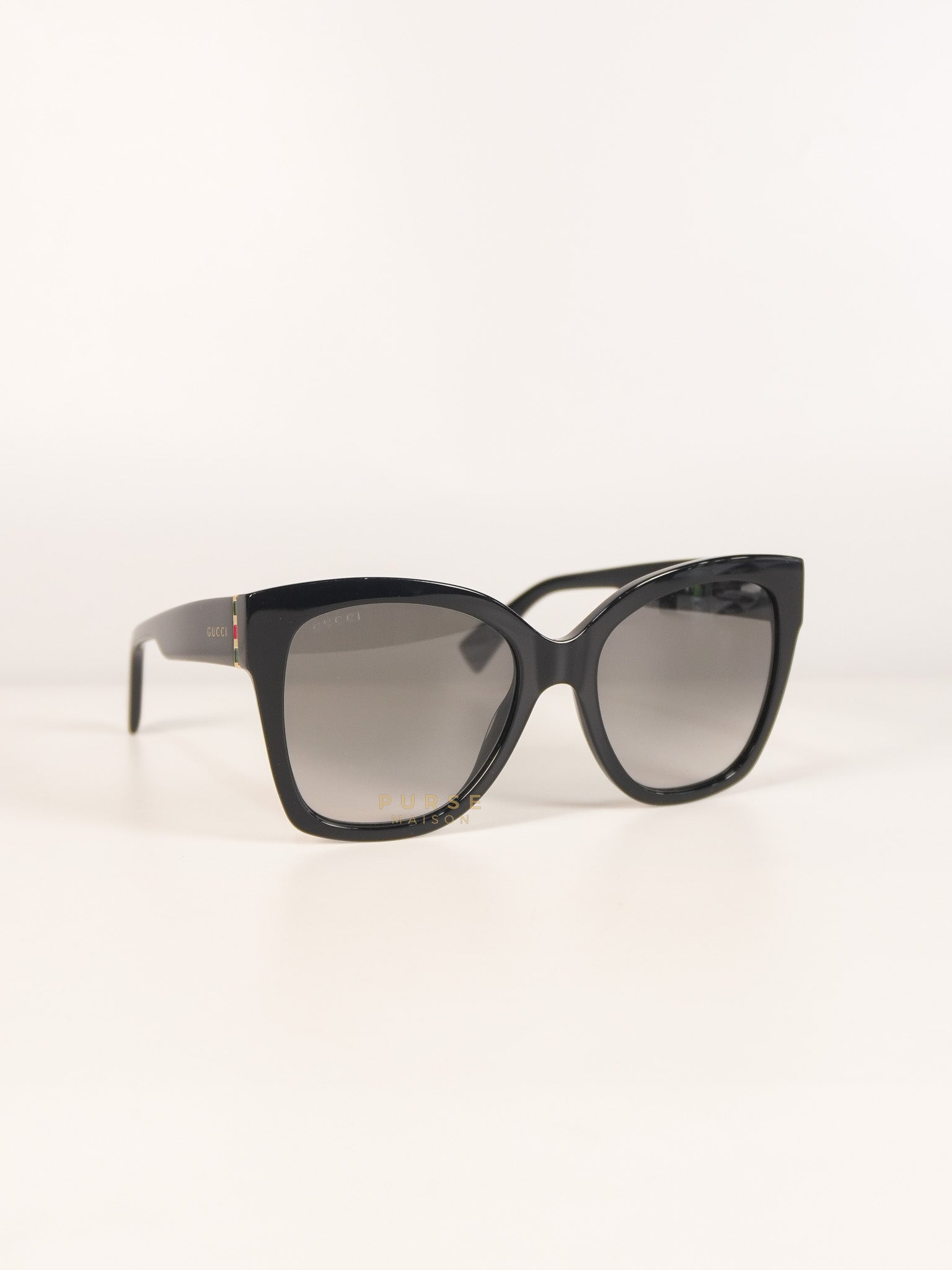 GG0459S Oversized Sunglasses in Black | Purse Maison Luxury Bags Shop