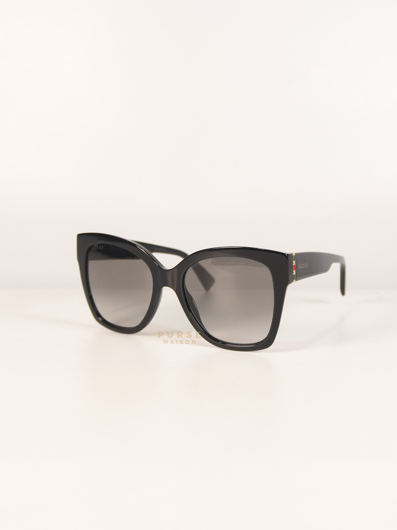 GG0459S Oversized Sunglasses in Black | Purse Maison Luxury Bags Shop