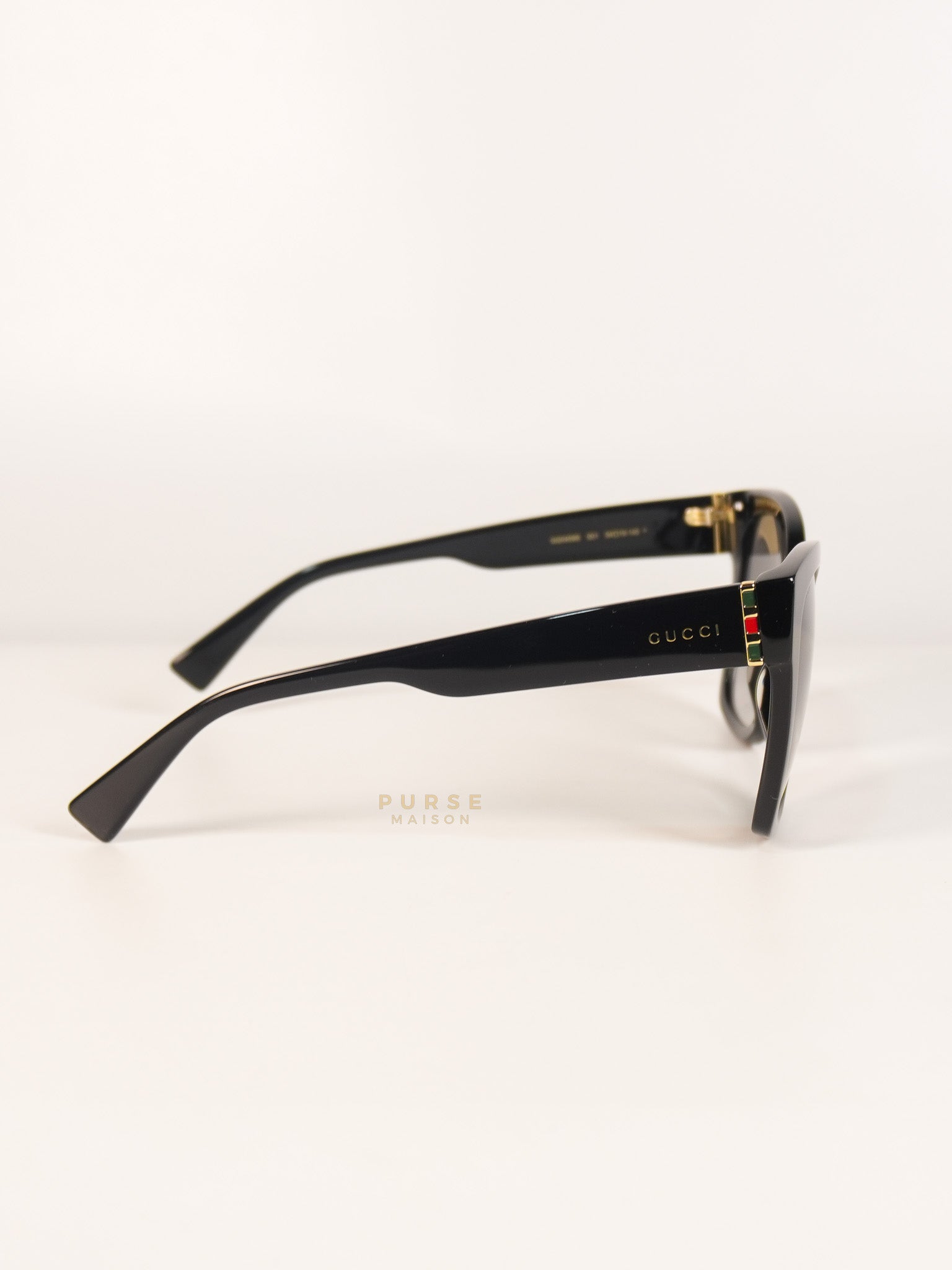 GG0459S Oversized Sunglasses in Black | Purse Maison Luxury Bags Shop