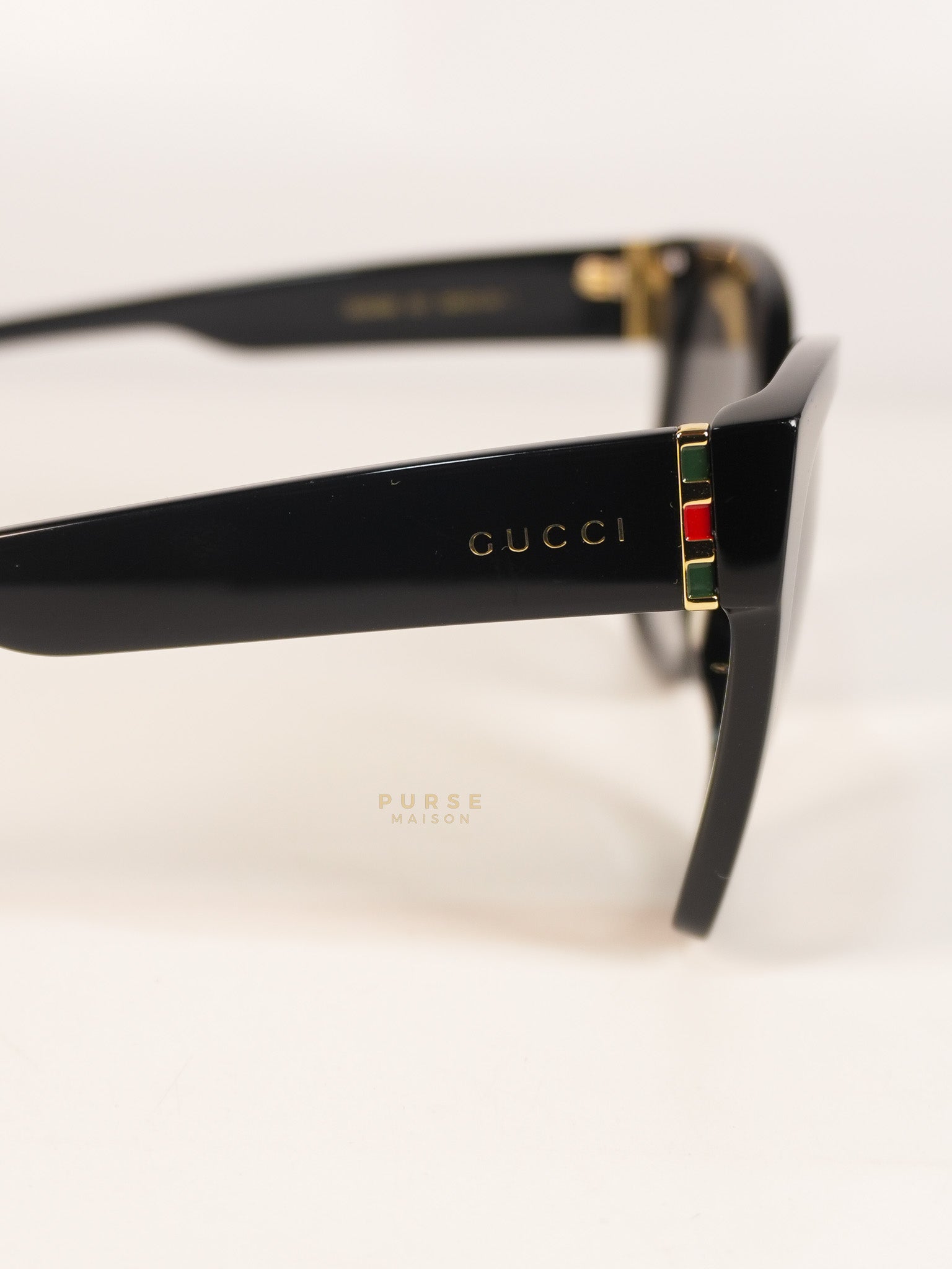 GG0459S Oversized Sunglasses in Black | Purse Maison Luxury Bags Shop