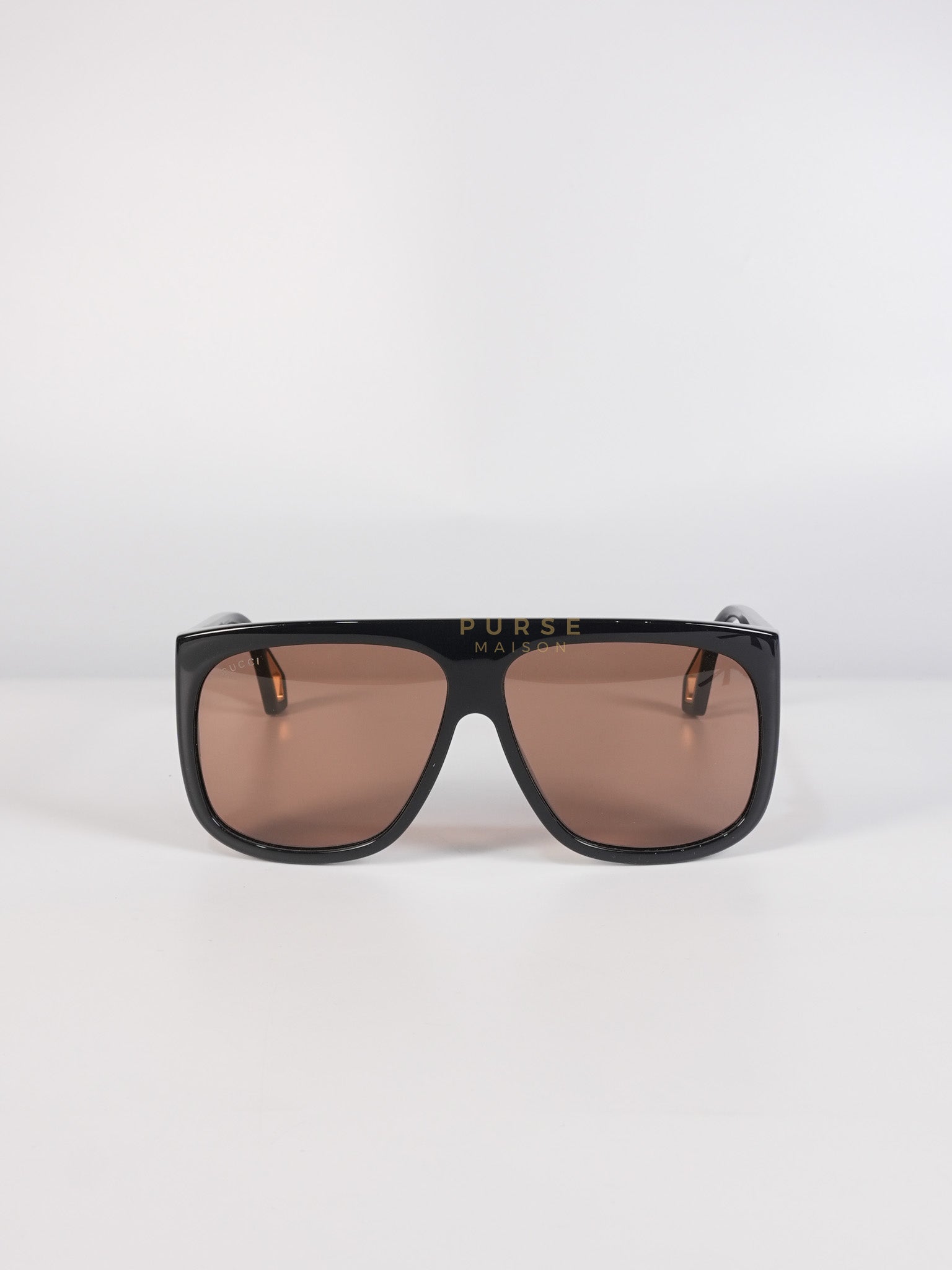 GG0467S Sunglasses in Black/Maroon | Purse Maison Luxury Bags Shop