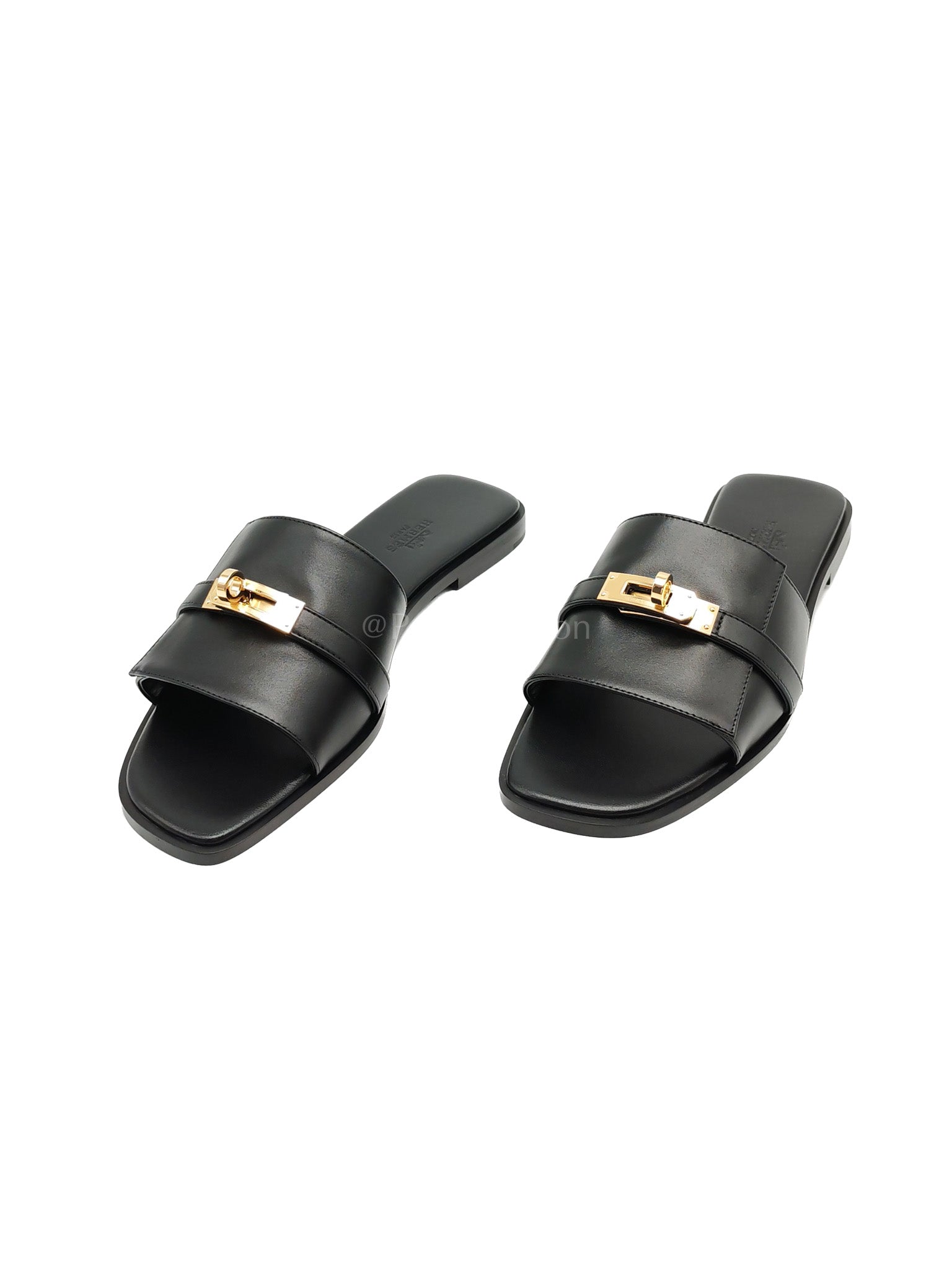 Giulia Black Sandals Size 38EU (24.5 CM) | Purse Maison Luxury Bags Shop