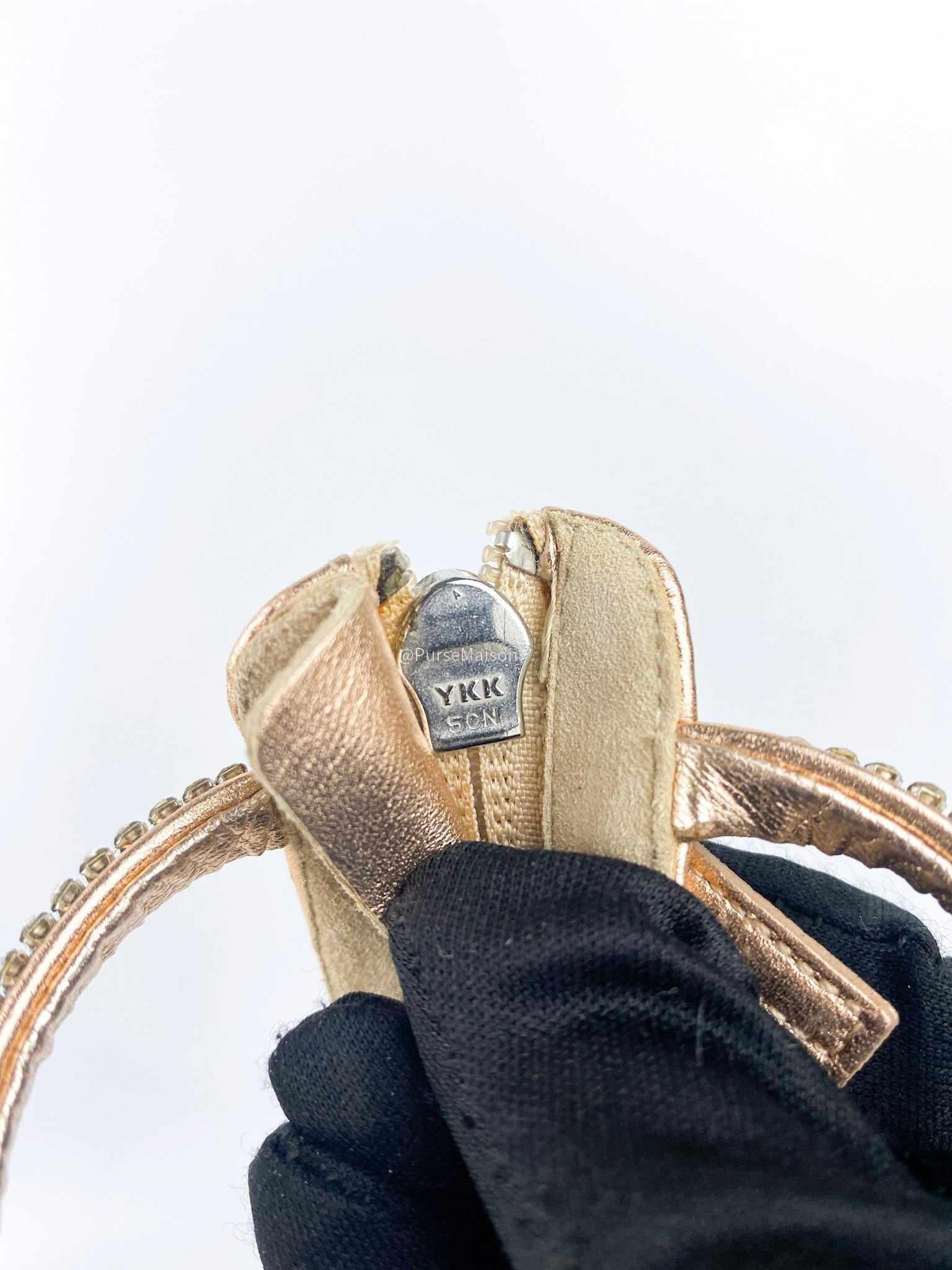 Giuseppe Zanotti Jeweled Three-Strap Metallic Vinyl Sandals Size 37 EUR (23cm)