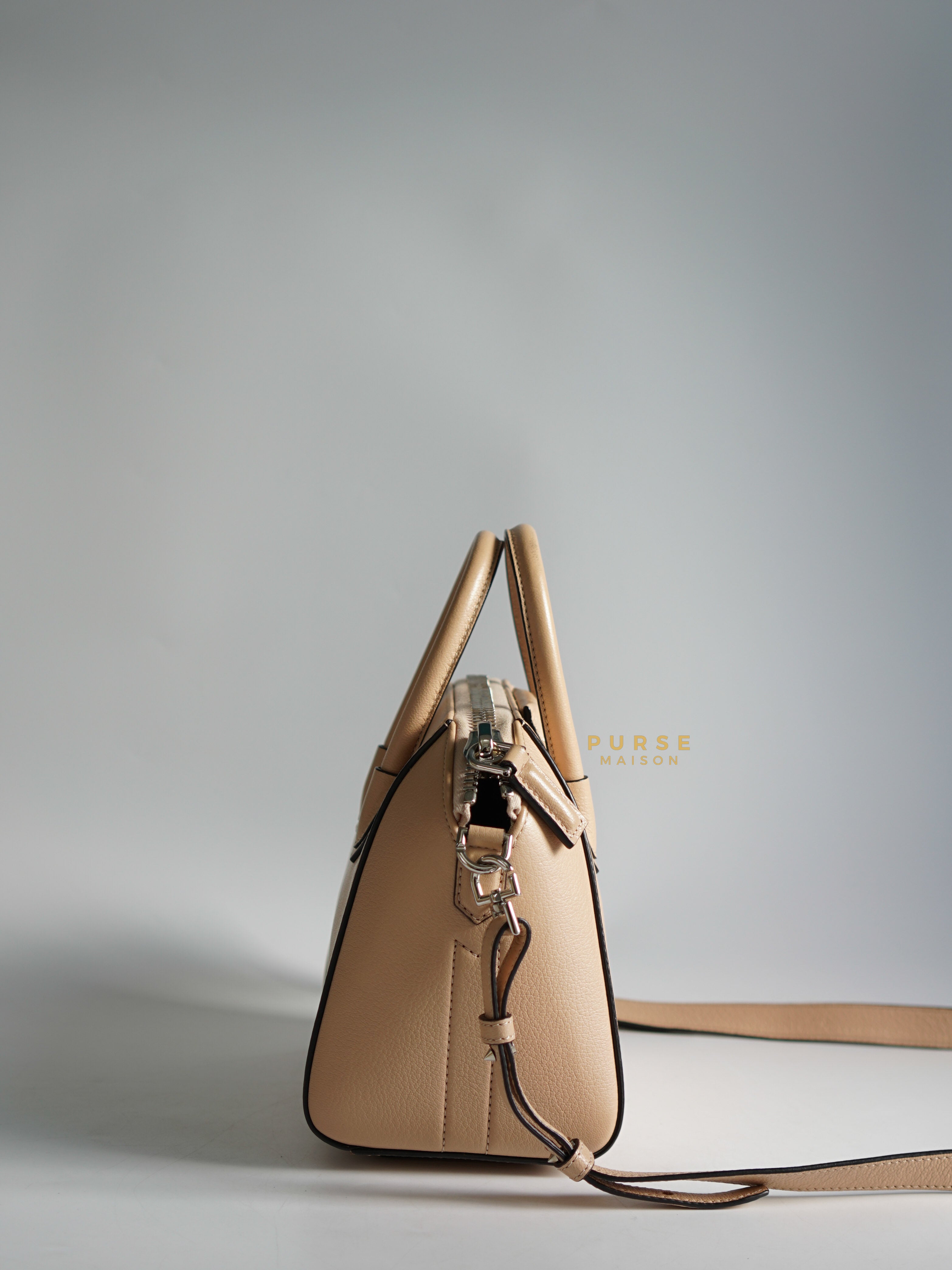 Givenchy Antigona Mini Grained Calfskin Beige | Purse Maison Luxury Bags Shop