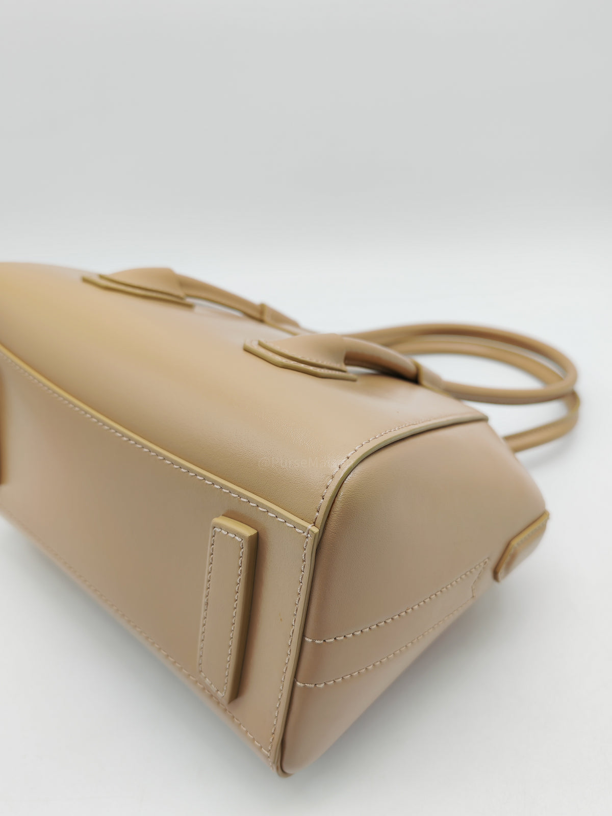 Givenchy Antigona Mini in Beige Box Calfskin Leather and Silver Hardware | Purse Maison Luxury Bags Shop