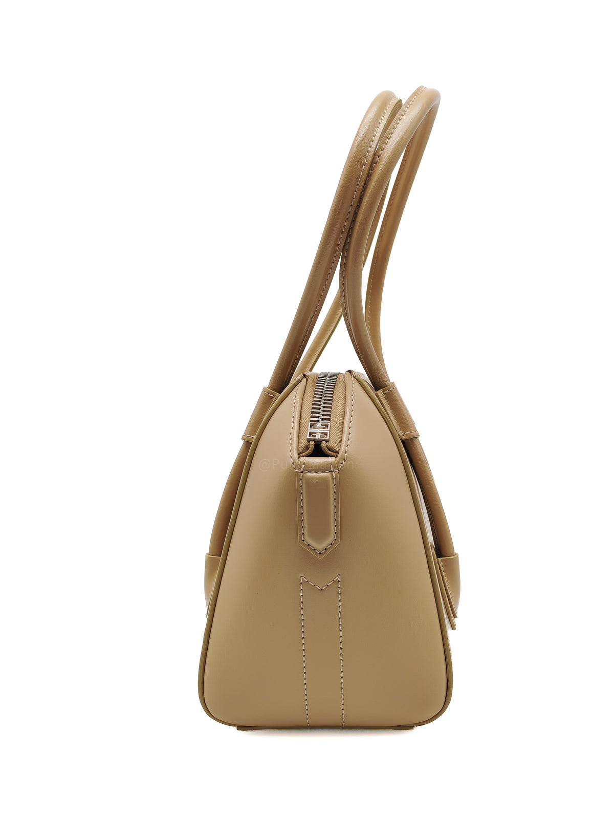 Givenchy Antigona Mini in Beige Box Calfskin Leather and Silver Hardware | Purse Maison Luxury Bags Shop