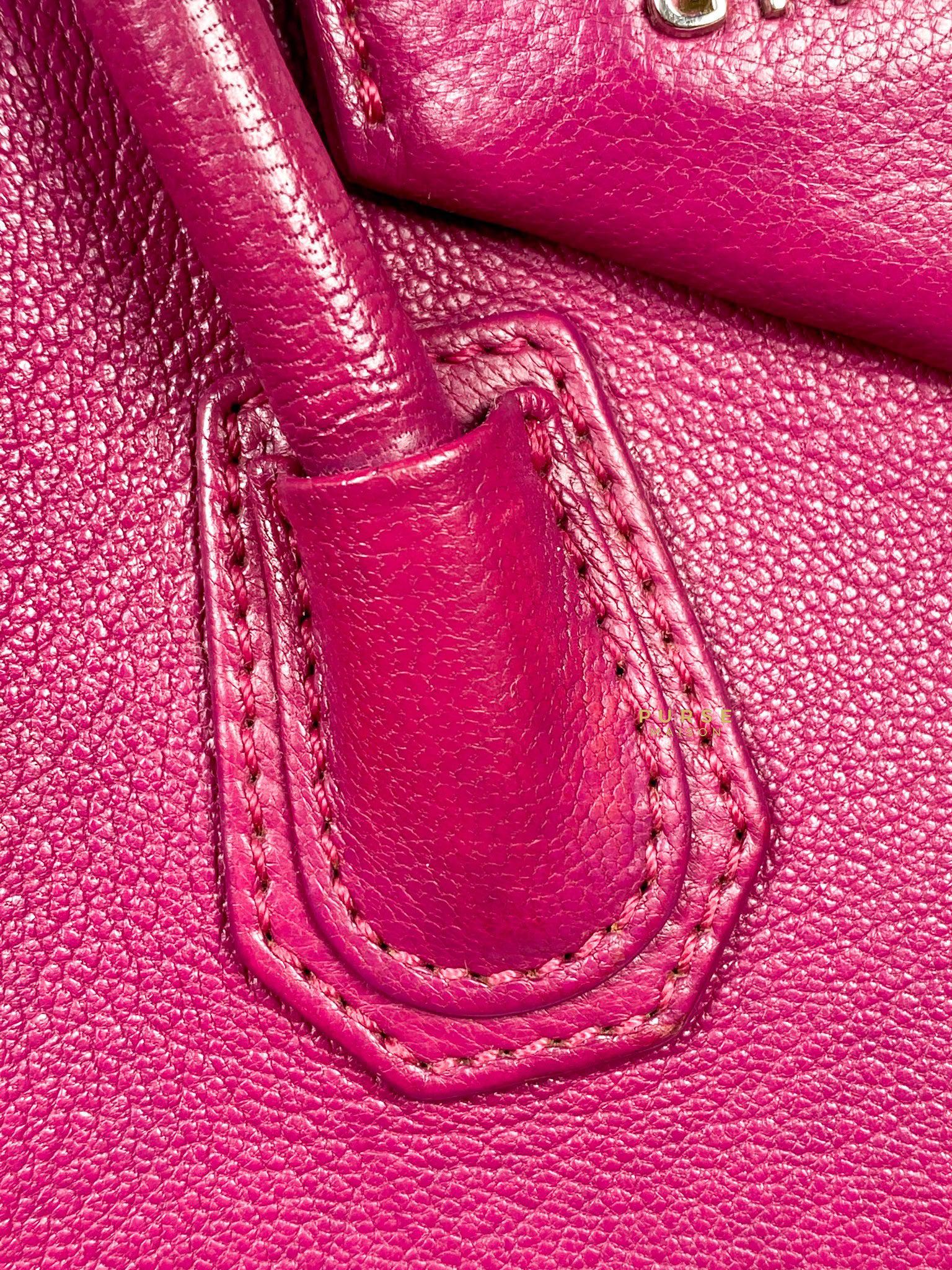 Givenchy Mini Antigona Fuchsia Grained Calfskin Leather