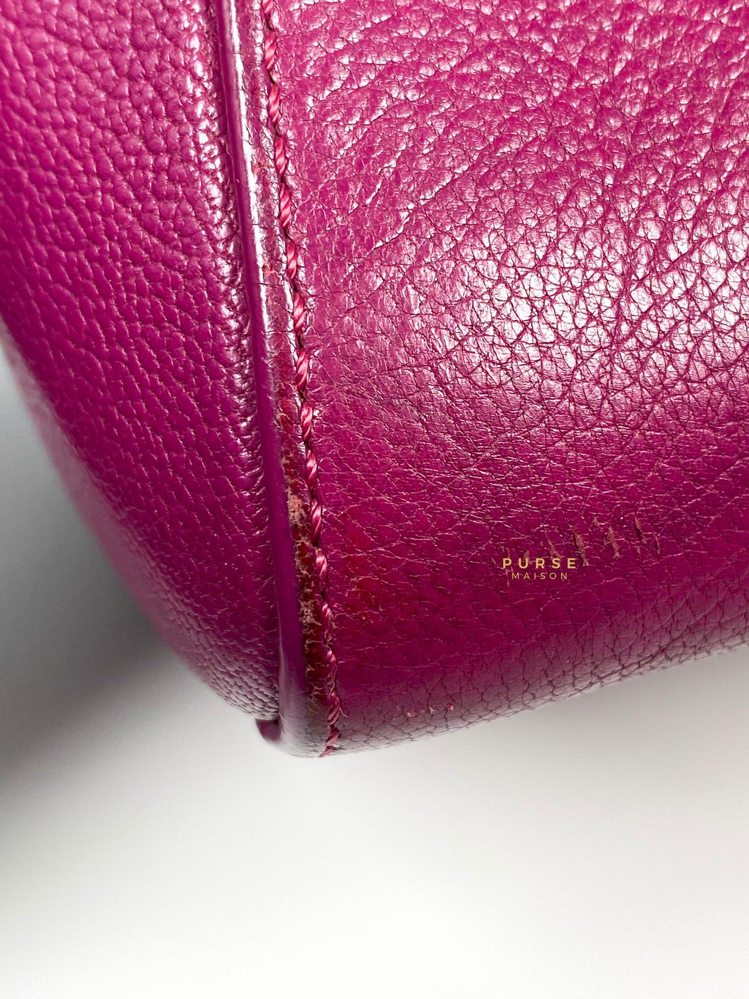 Givenchy Mini Antigona Fuchsia Grained Calfskin Leather