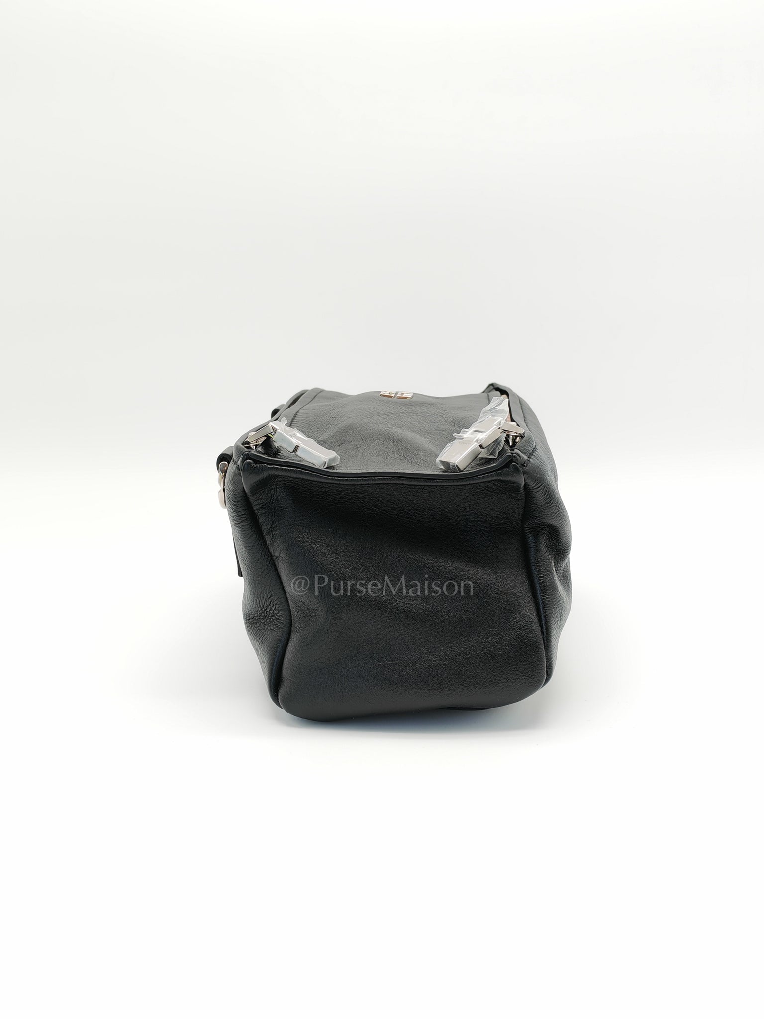 Mini Pandora in Black Soft Calfskin Leather Crossbody Bag | Purse Maison Luxury Bags Shop