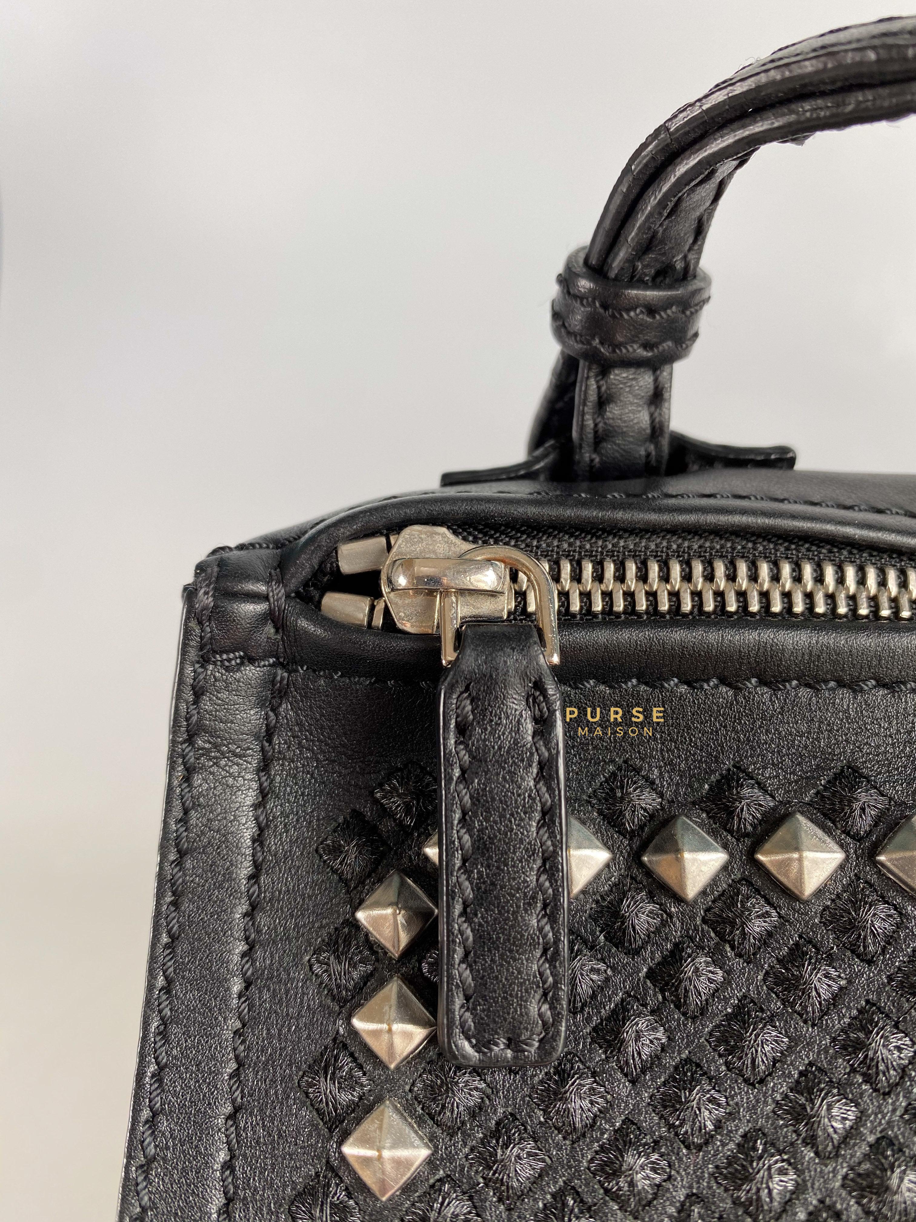 Givenchy Mini Pandora Studded Black Bag in Smooth Leather | Purse Maison Luxury Bags Shop