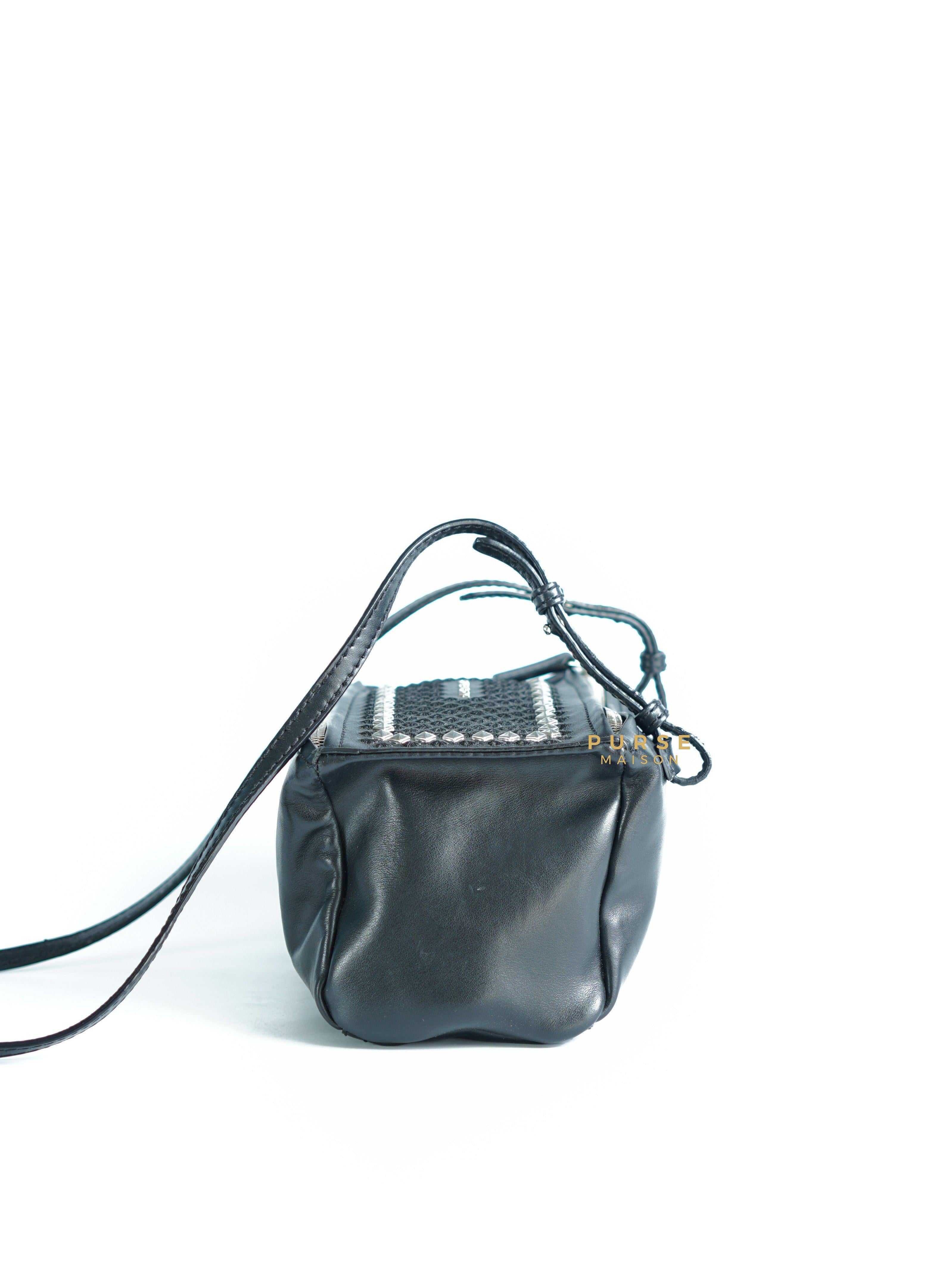 Givenchy Mini Pandora Studded Black Bag in Smooth Leather | Purse Maison Luxury Bags Shop