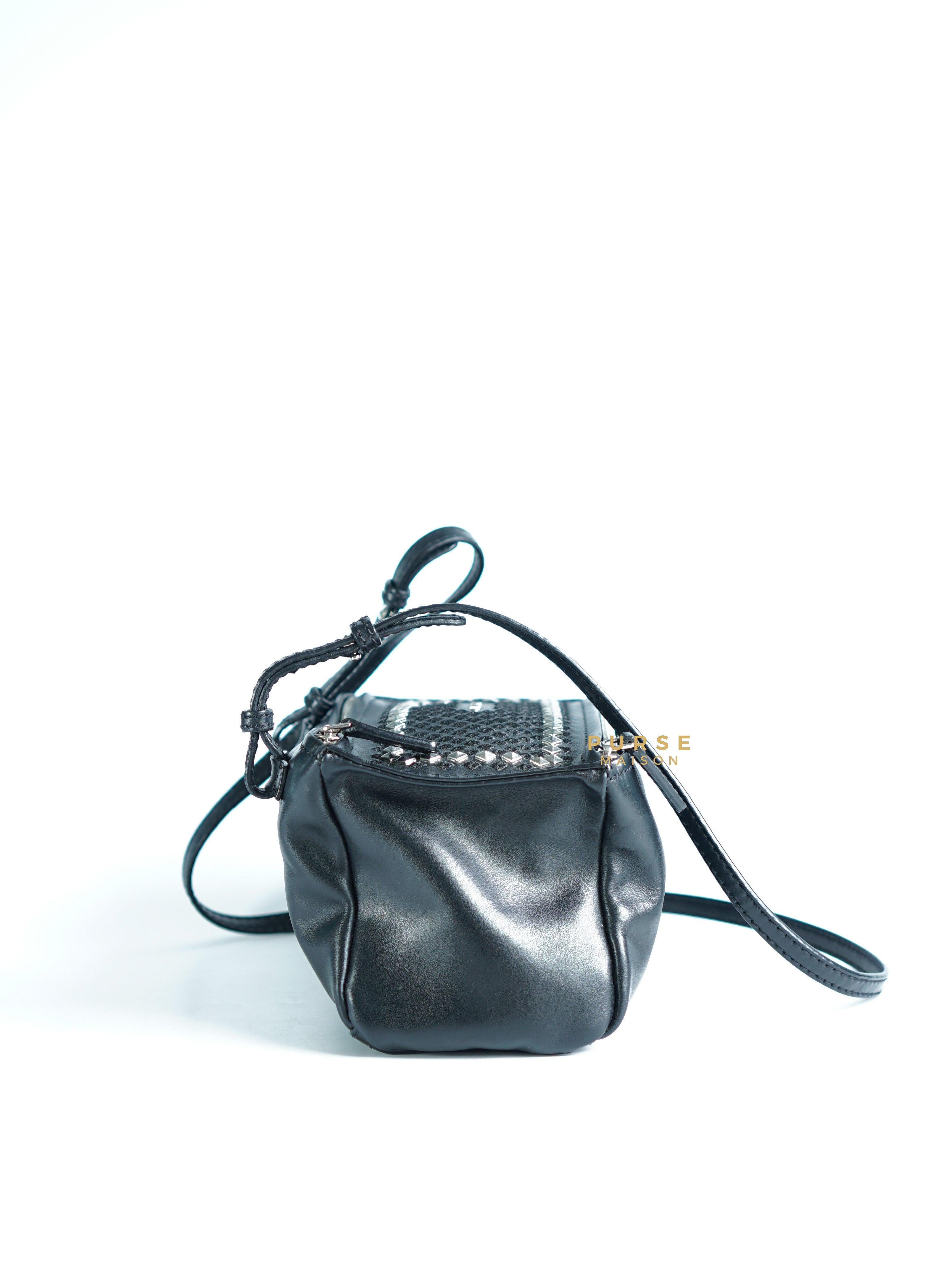 Givenchy Mini Pandora Studded Black Bag in Smooth Leather | Purse Maison Luxury Bags Shop
