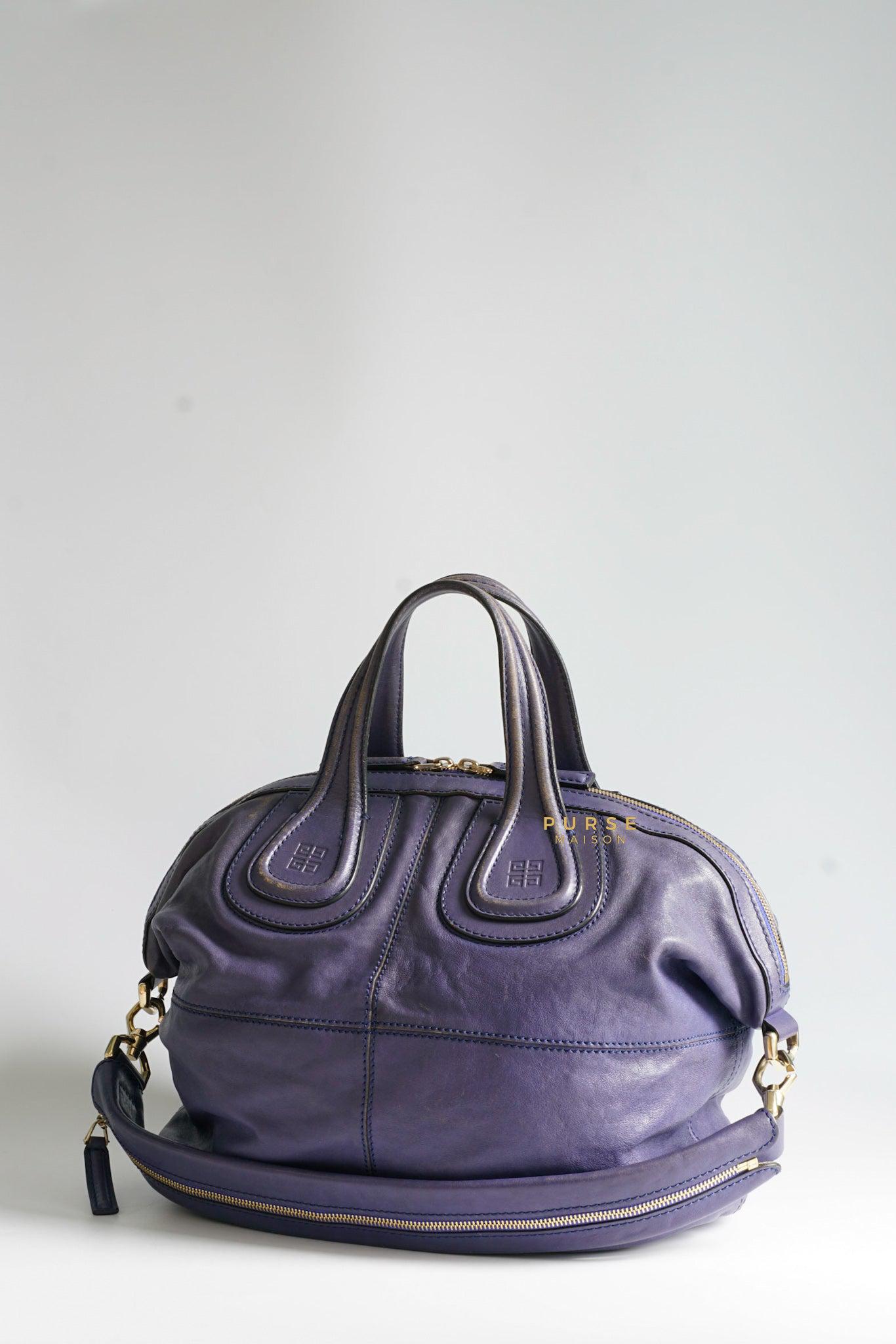 Givenchy Nightingale Blue Medium Lambskin Bag Purse Maison