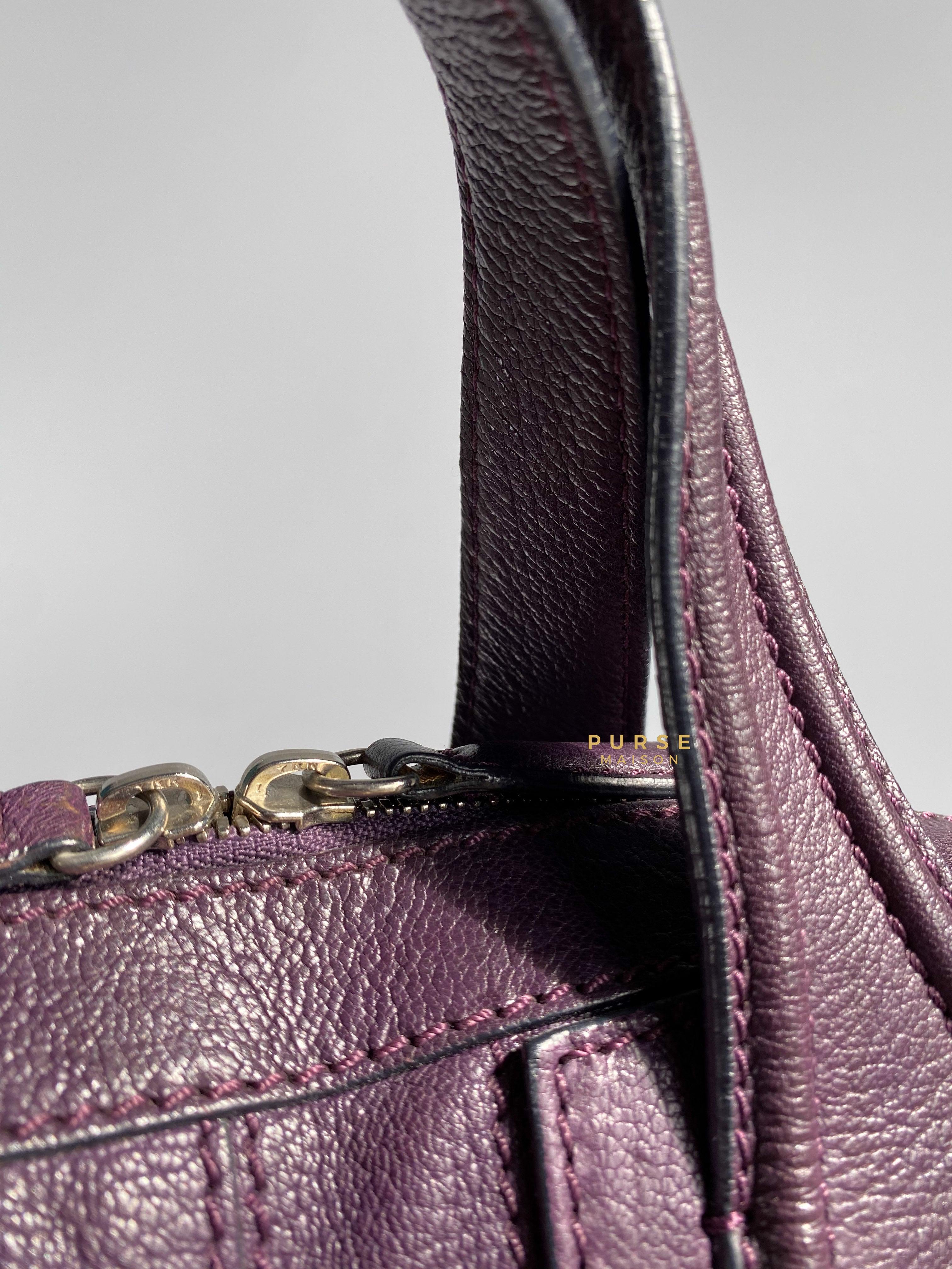 Givenchy Nightingale Plum Medium Grained Leather | Purse Maison Luxury Bags Shop