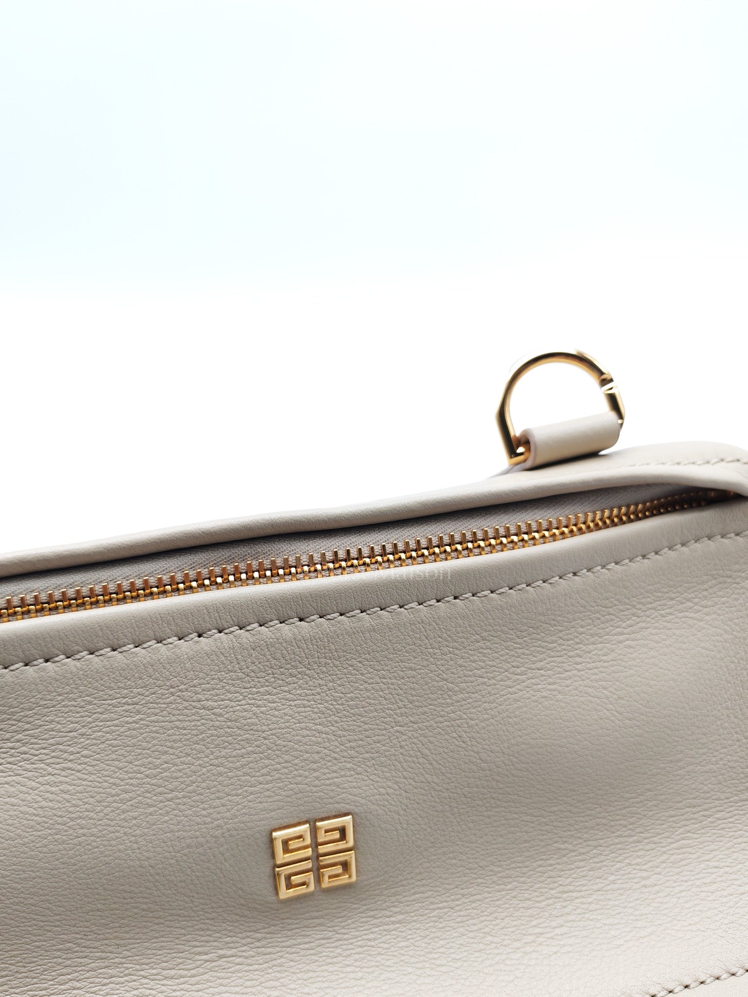 Givenchy Pandora Small in Natural Beige Grained Calfskin Leather Gold Hardware | Purse Maison Luxury Bags Shop