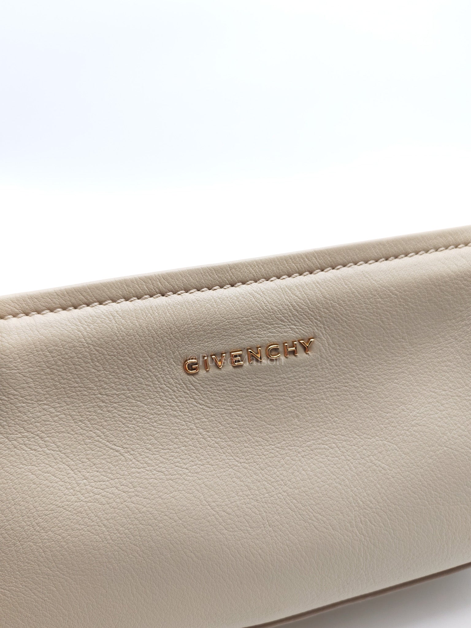 Givenchy Pandora Small in Natural Beige Grained Calfskin Leather Gold Hardware | Purse Maison Luxury Bags Shop