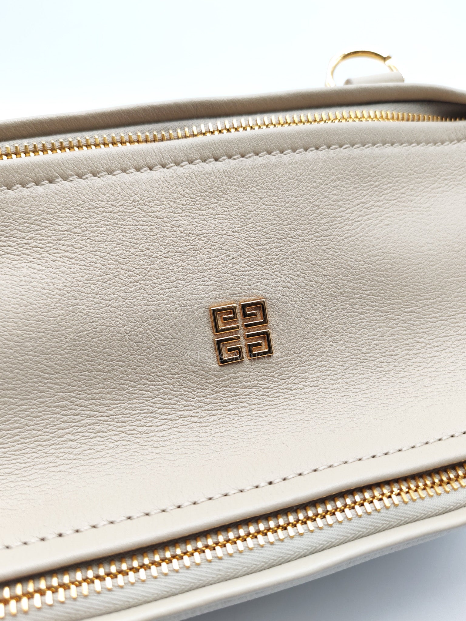 Givenchy Pandora Small in Natural Beige Grained Calfskin Leather Gold Hardware | Purse Maison Luxury Bags Shop