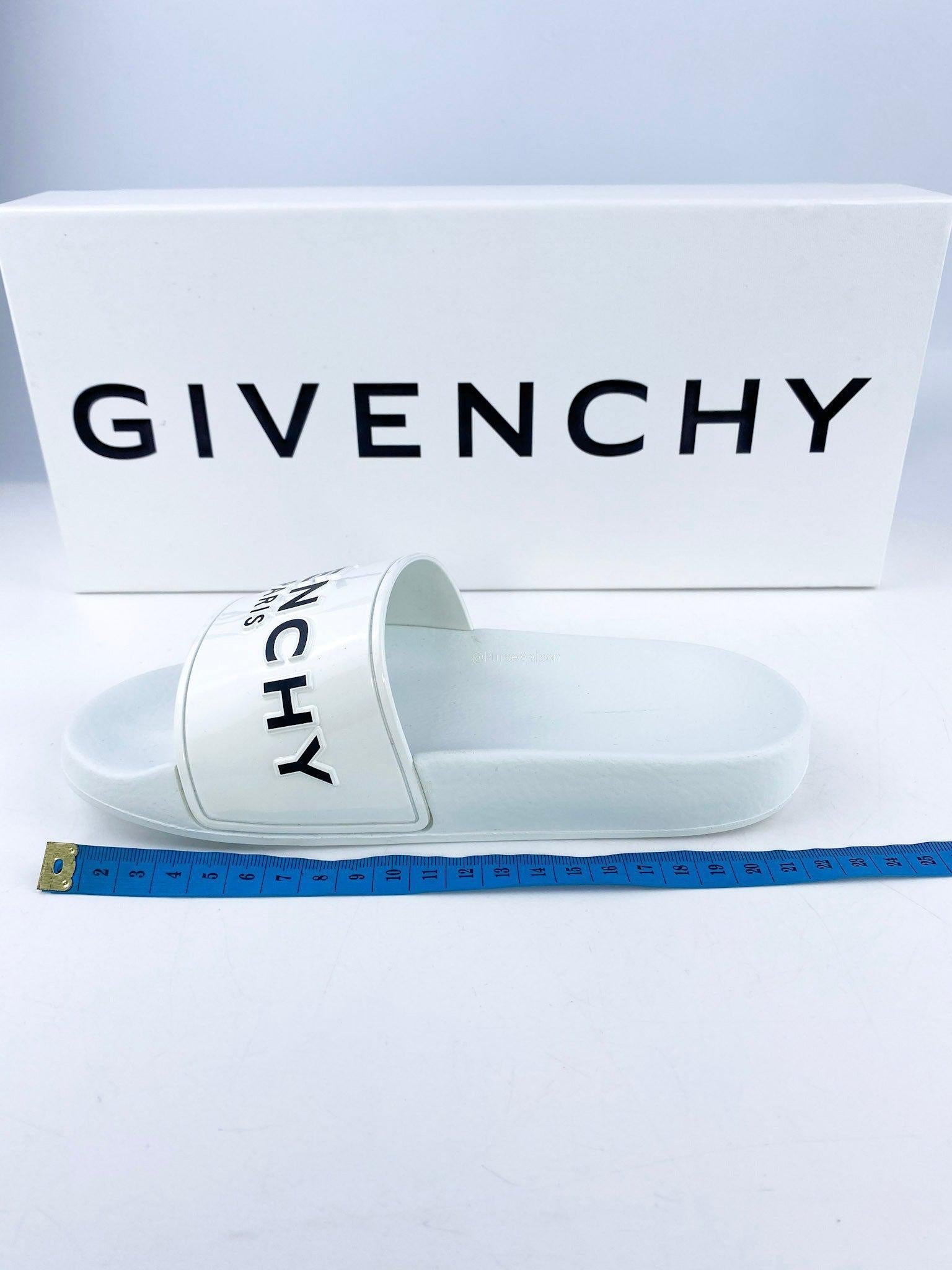 Givenchy White Pool Slides Size 35EU 22cm Purse Maison