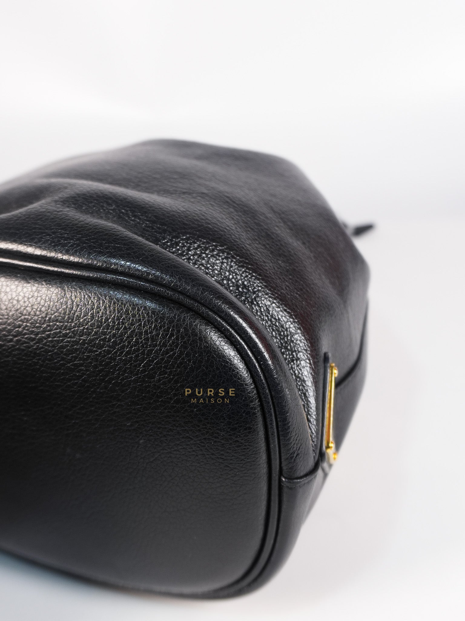 Glace Calfskin Embossed Sacchiello Bucket Bag | Purse Maison Luxury Bags Shop