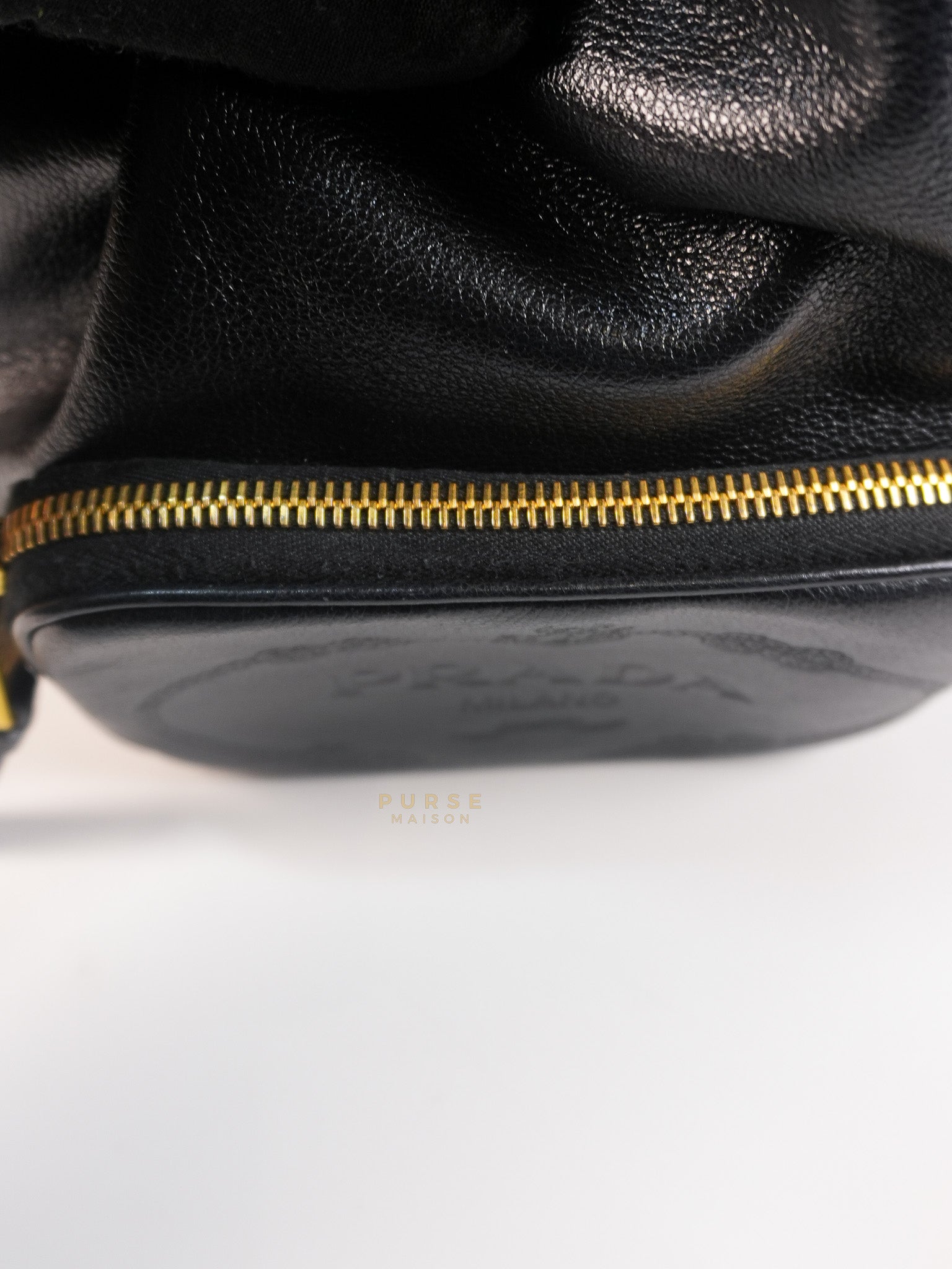 Glace Calfskin Embossed Sacchiello Bucket Bag | Purse Maison Luxury Bags Shop