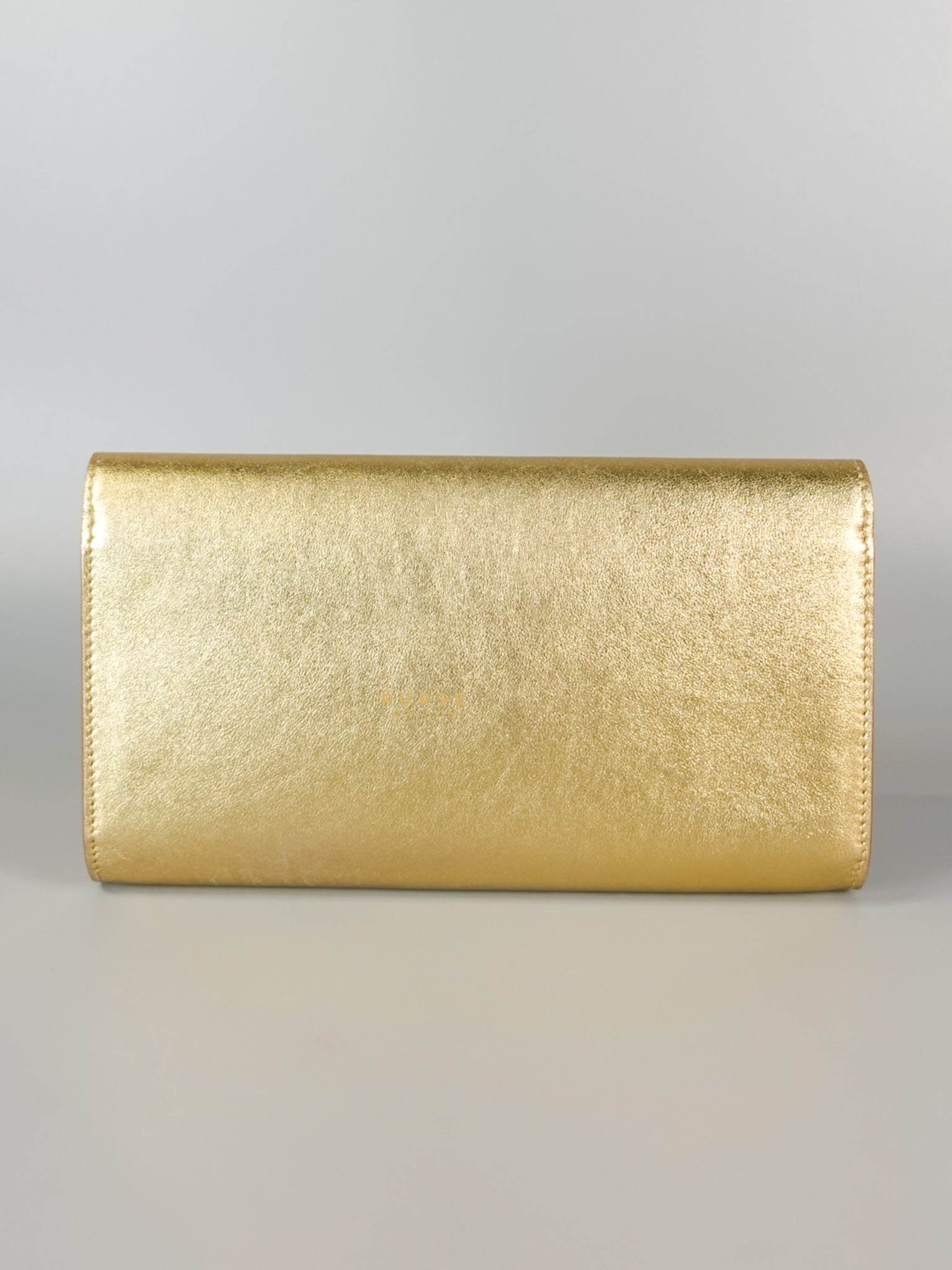 Gold Leather Louise Clutch Bag | Purse Maison Luxury Bags Shop