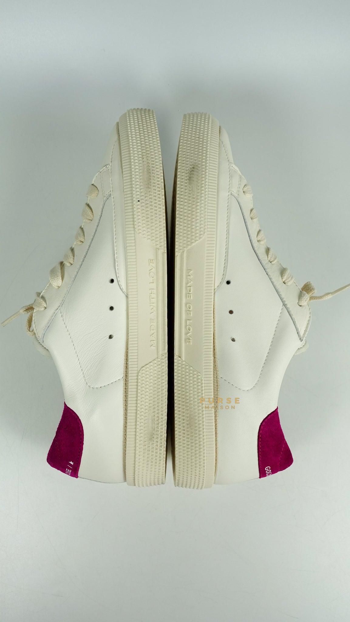 Golden Goose Women’s One Star Logo-Low Top Sneakers White/Violet Size 40 EUR