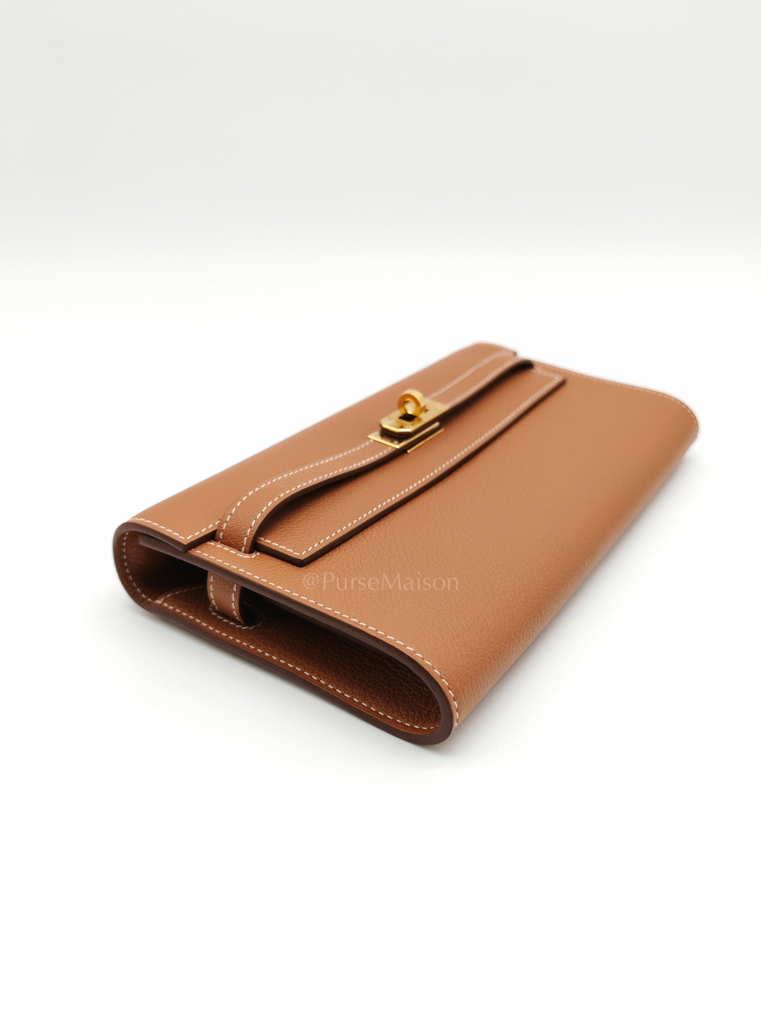 Kelly To Go Dual Strap in Gold Evercolor Leather & Gold Hardware Stamp B(2023)