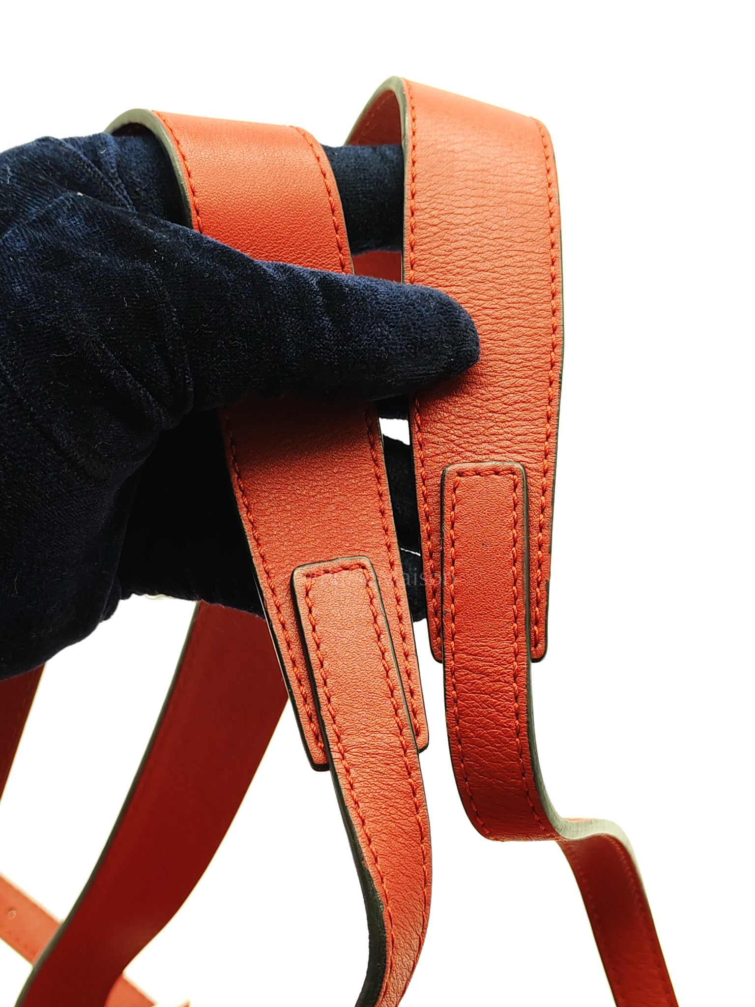 Goya in Red Grained Calfskin Leather Backpack | Purse Maison Luxury Bags Shop