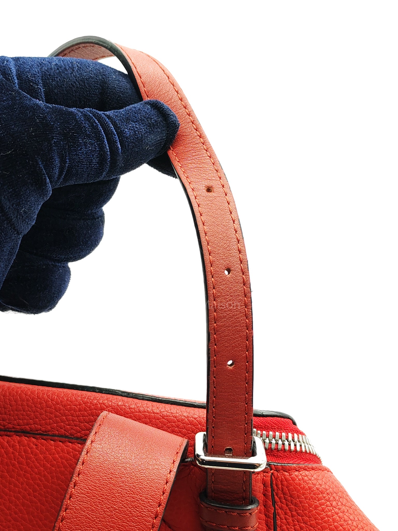 Goya in Red Grained Calfskin Leather Backpack | Purse Maison Luxury Bags Shop