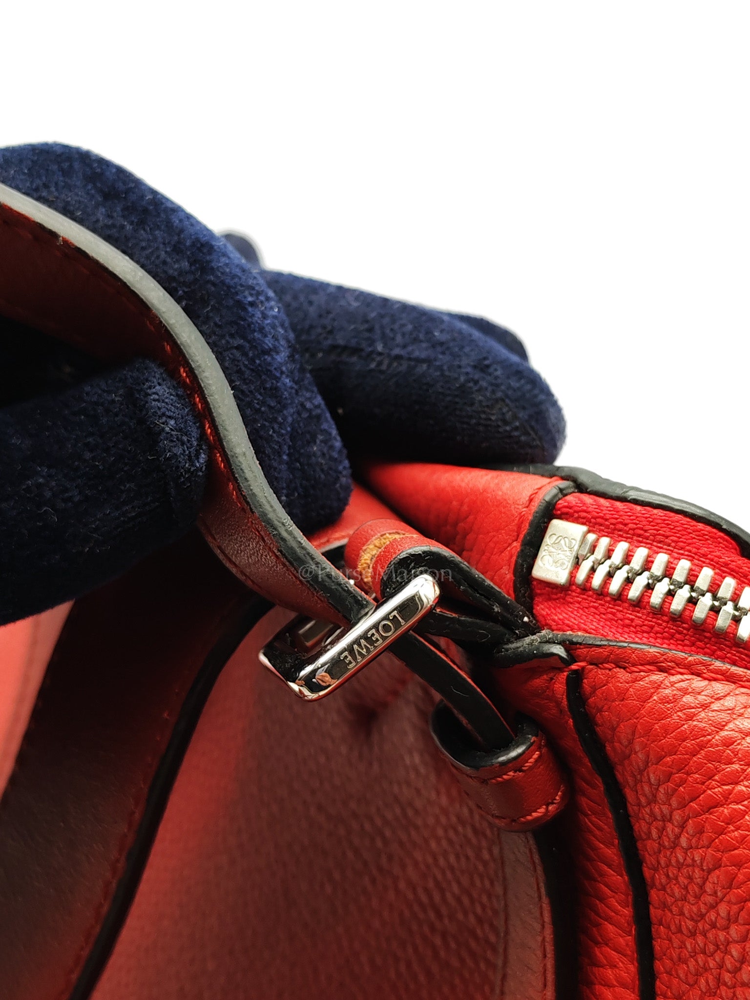 Goya in Red Grained Calfskin Leather Backpack | Purse Maison Luxury Bags Shop