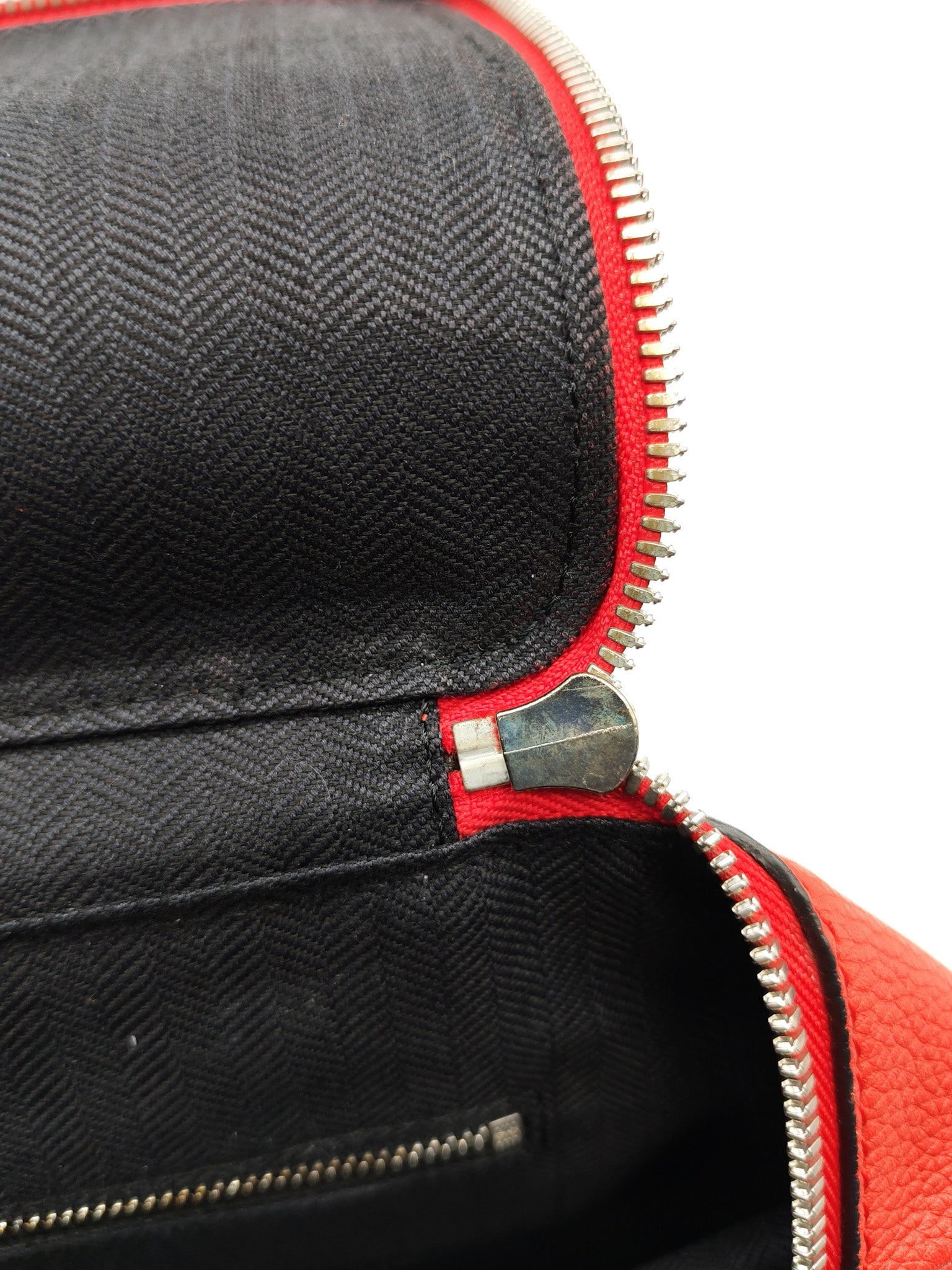 Goya in Red Grained Calfskin Leather Backpack | Purse Maison Luxury Bags Shop