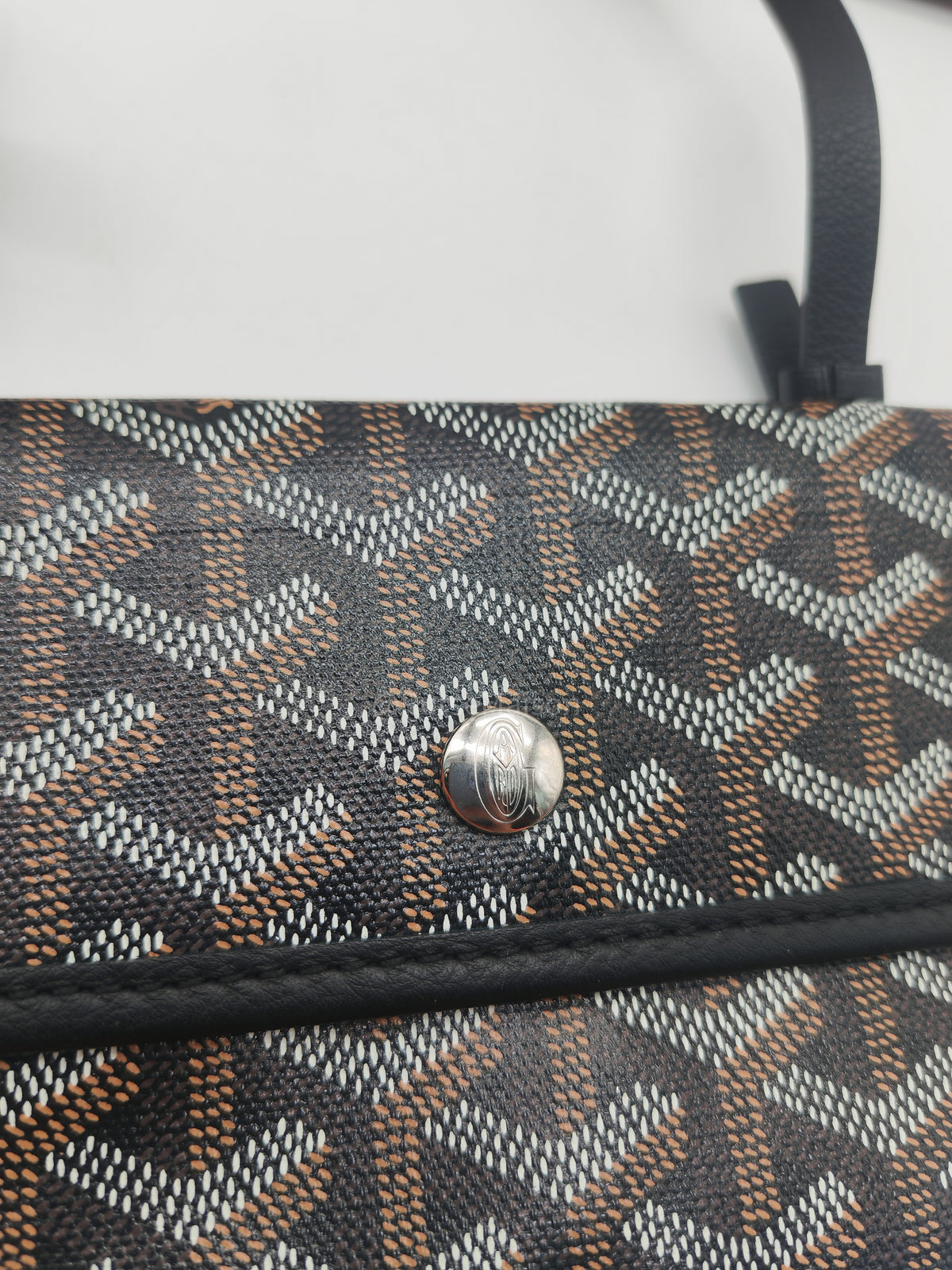 Goyard Anjou Tote Bag PM in Noir/Black Goyardine Canvas | Purse Maison Luxury Bags Shop