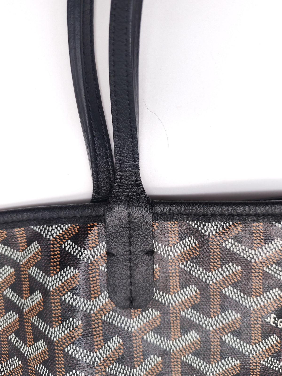Goyard Anjou Tote Bag PM in Noir/Black Goyardine Canvas | Purse Maison Luxury Bags Shop
