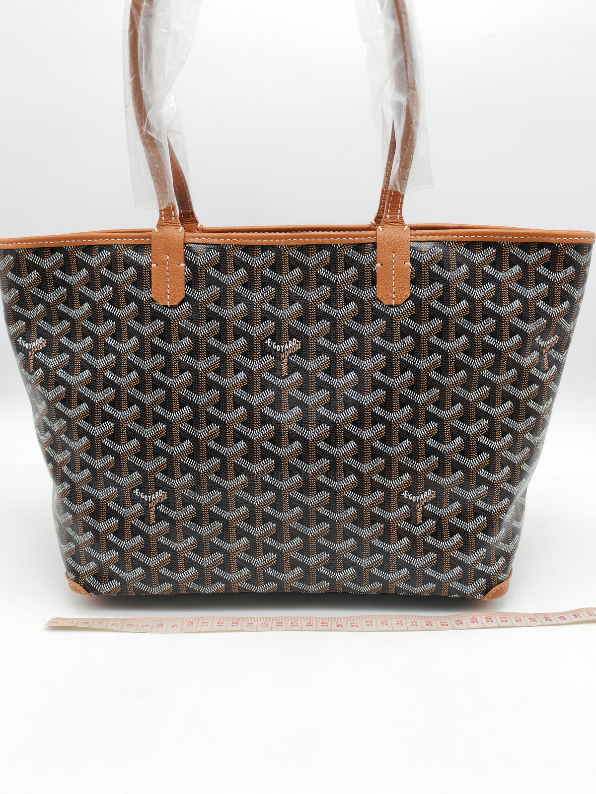 Goyard Artois PM in Black/Tan Goyardine Canvas | Purse Maison Luxury Bags Shop